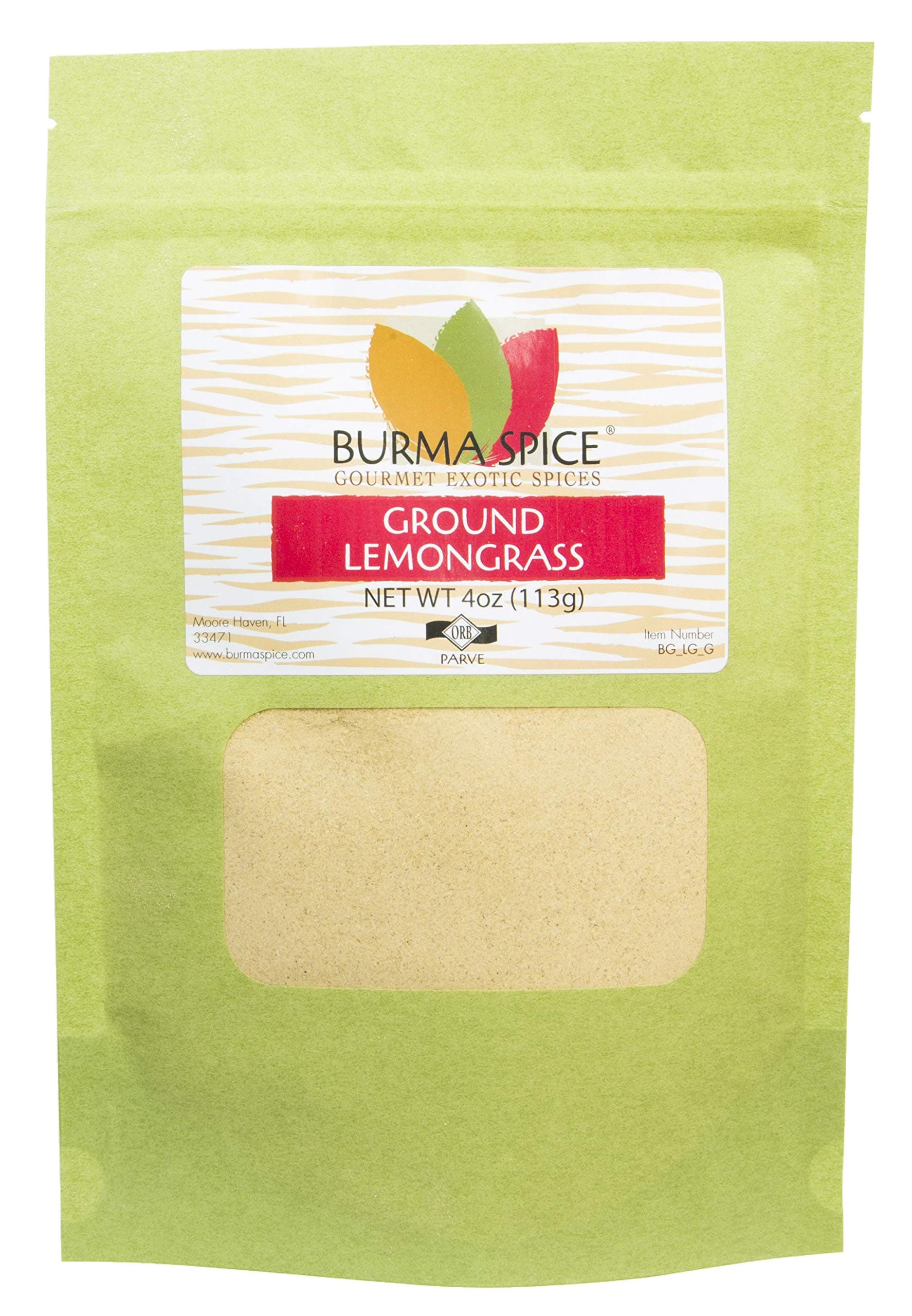 Lemongrass Powder | Ground Thai Seasoning | Refreshing Hint of Rose Aroma 4 oz.