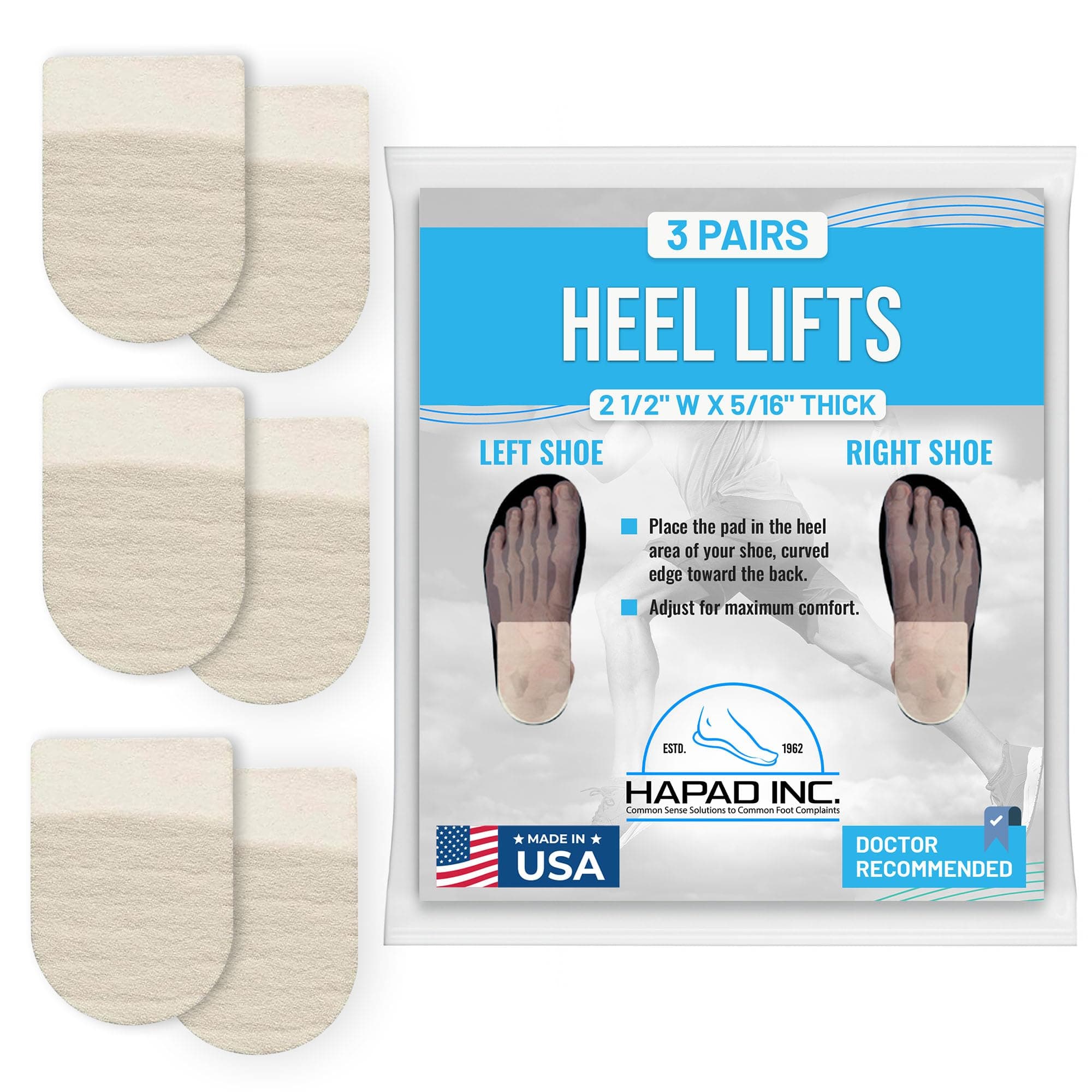 Premium Heel Pads for Shoes - Cushion Inserts for Women & Men, Anti-Slip Heel Grips, Shoe Filler for Too Big Shoes, Blister Prevention Heel Cushions for High Heels & Boots