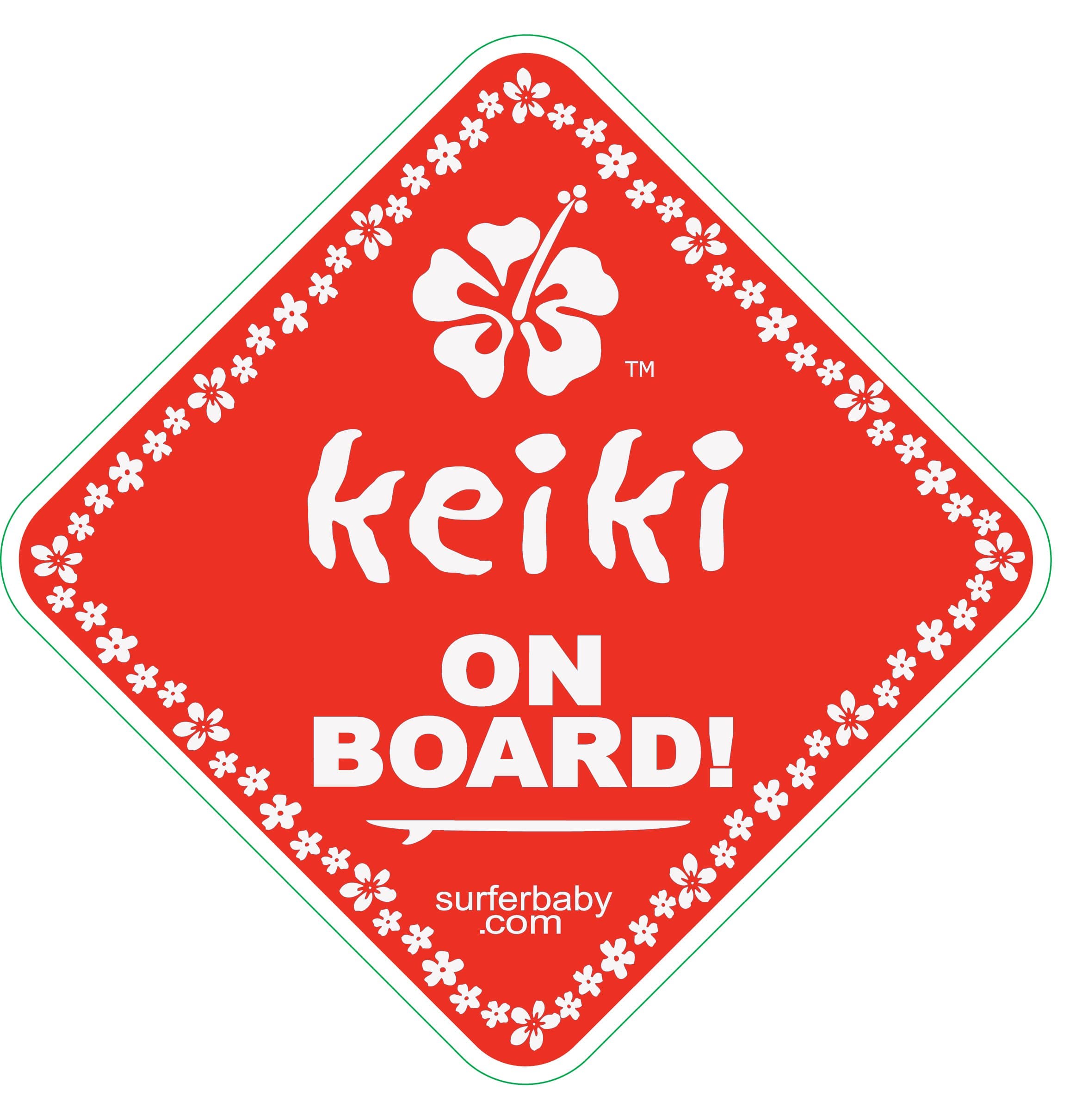 Keiki on Board Car Baby Safety Window Sticker Sign