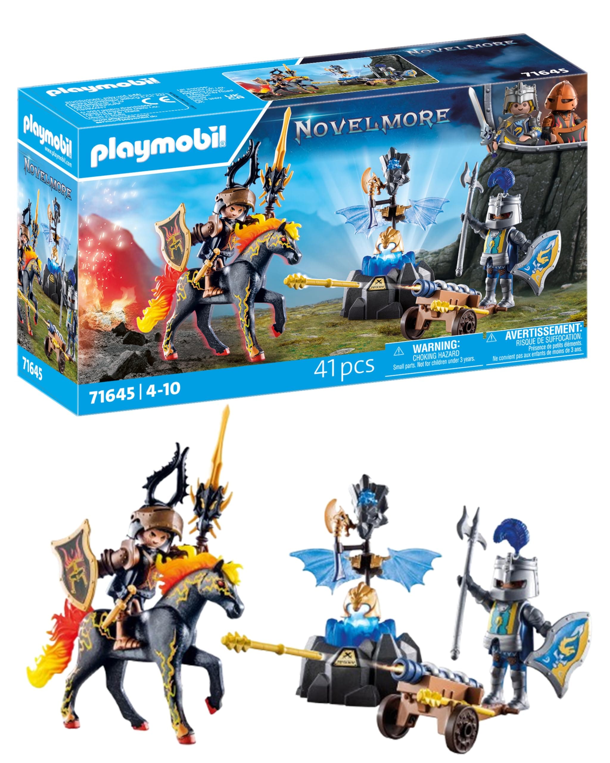 Novelmore 71645 Guard of Armor, Includes Two Knights, a Horse and Valuable Armour, Action Packed Toy for Children from 4 Years