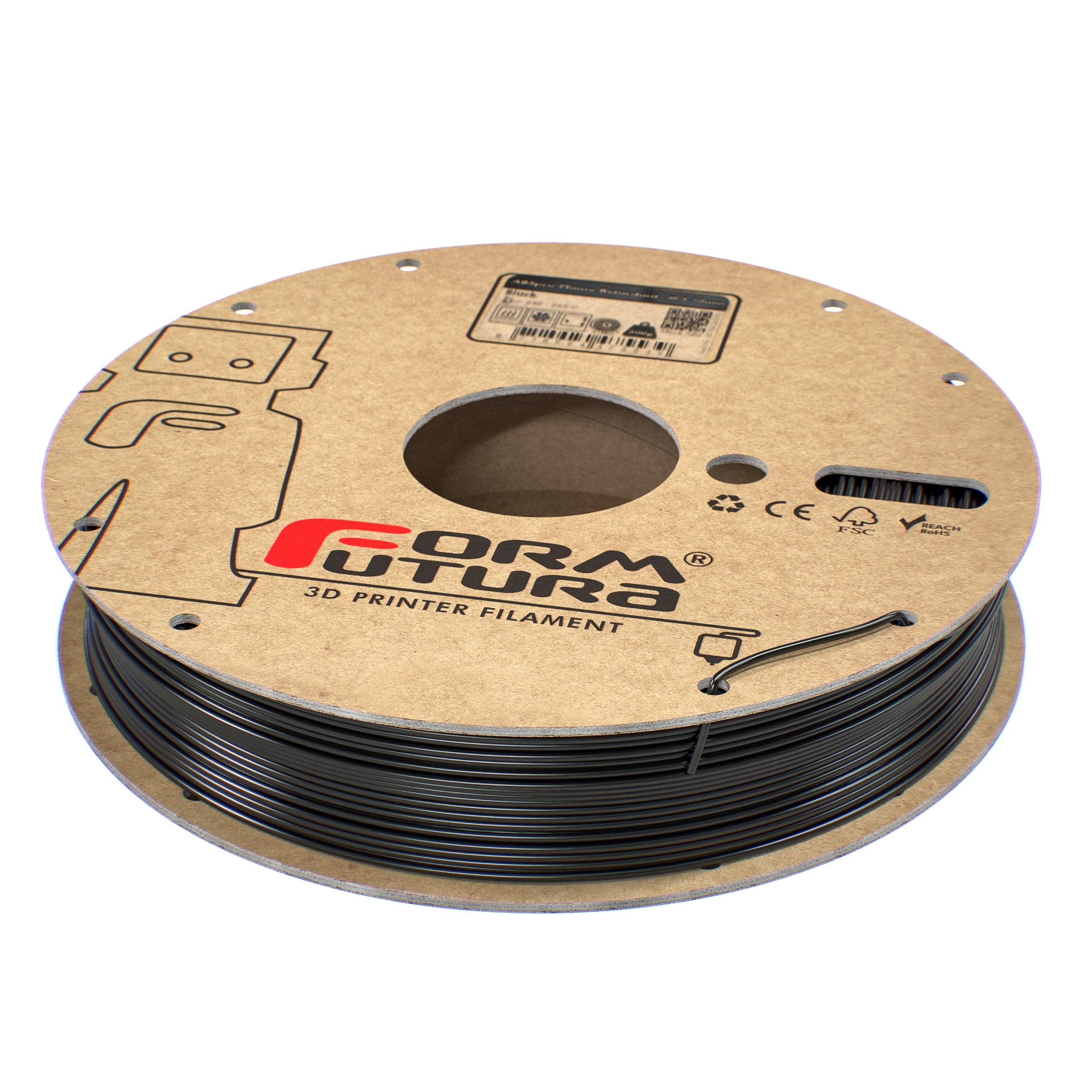 Formfutura 1.75mm ABSpro Flame Retardant - Black - 3D Printer Filament