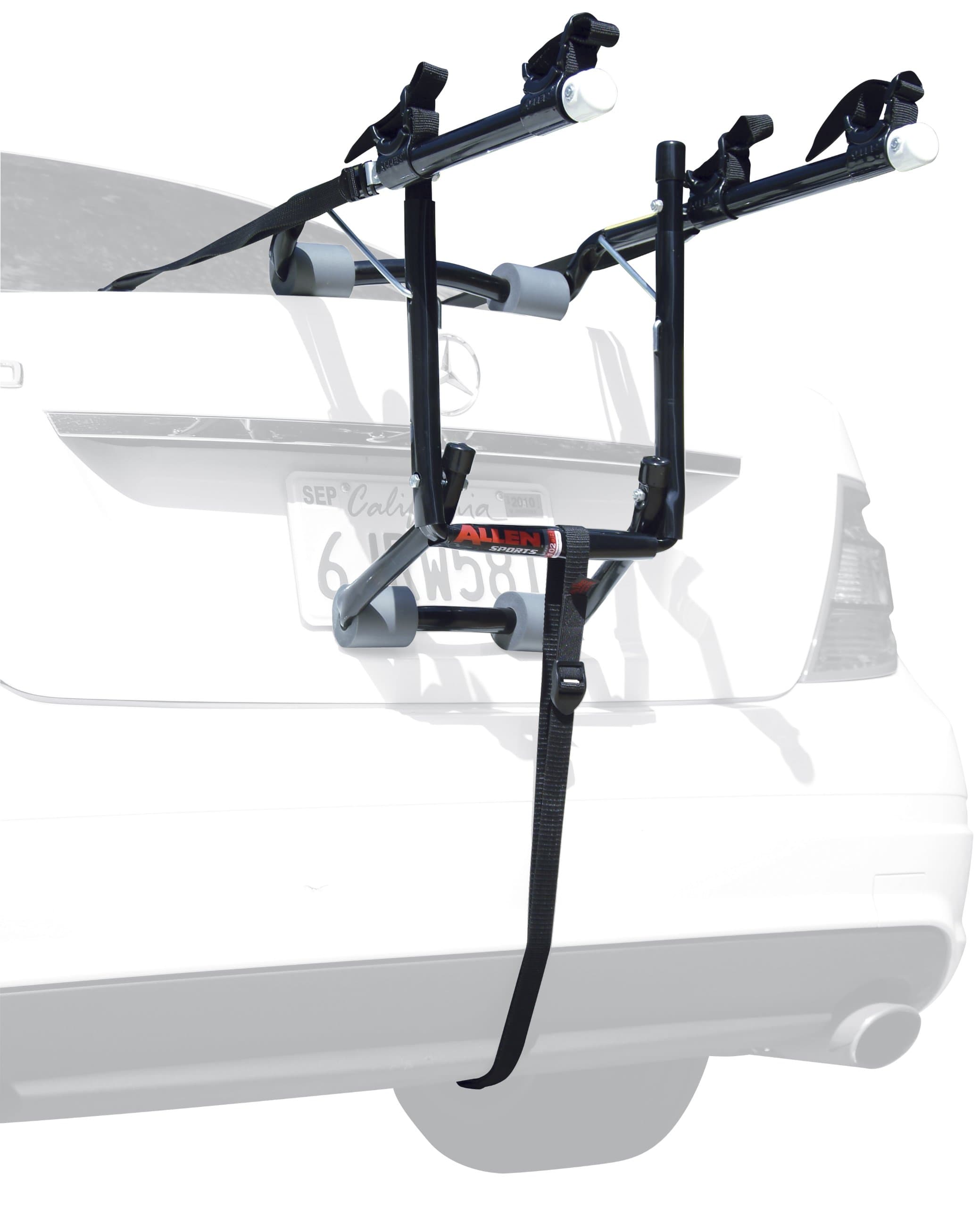 Sports Deluxe 2-Bike Trunk Mount Rack, Model 102DB, Black/ Silver, 23 x 15 x 4 inches