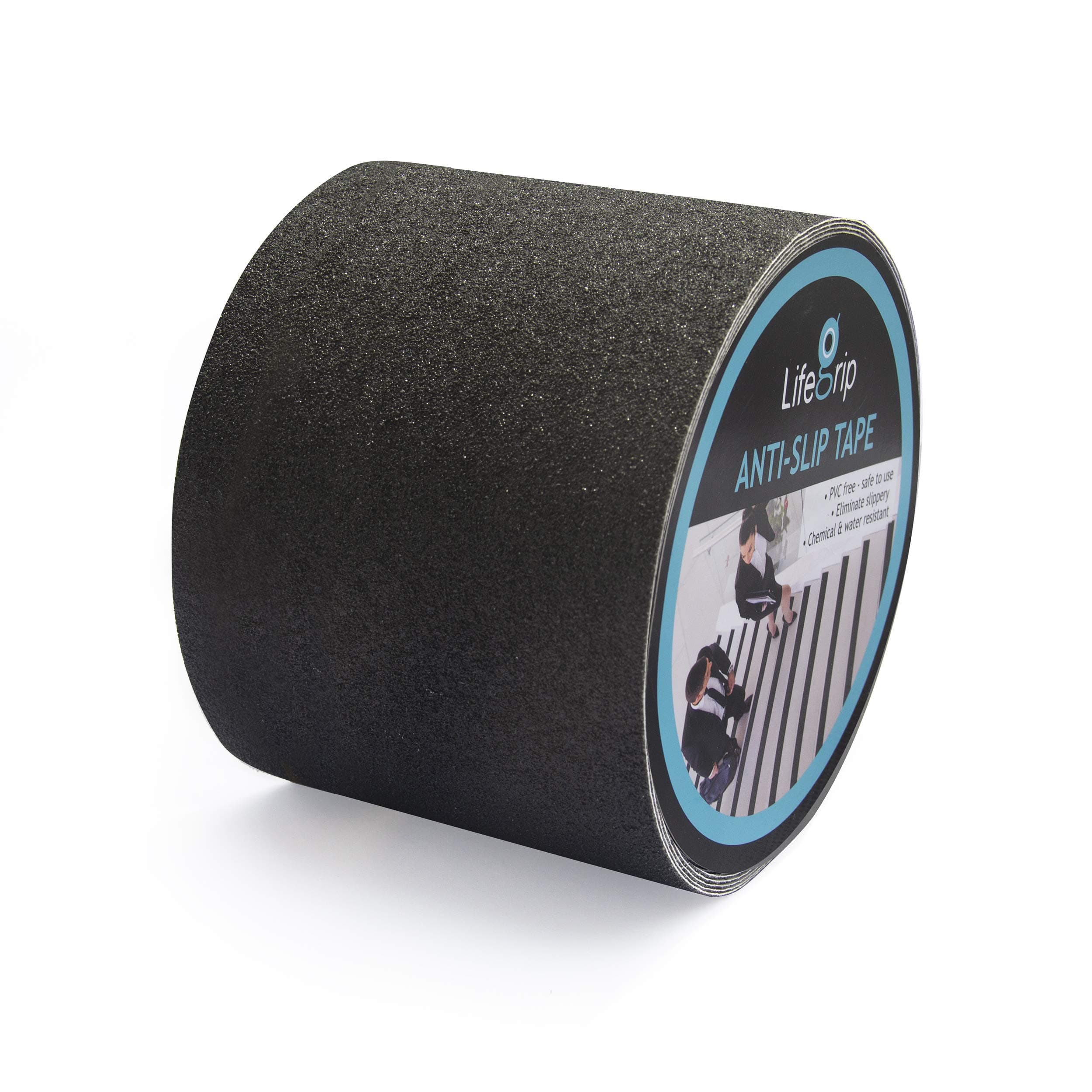 LifeGripAnti Slip Traction Tape, 10cm x 9.1m - Best Grip, Friction, Abrasive Adhesive for Stairs, Tread Step, Indoor, Outdoor (10cm X 9.1m)