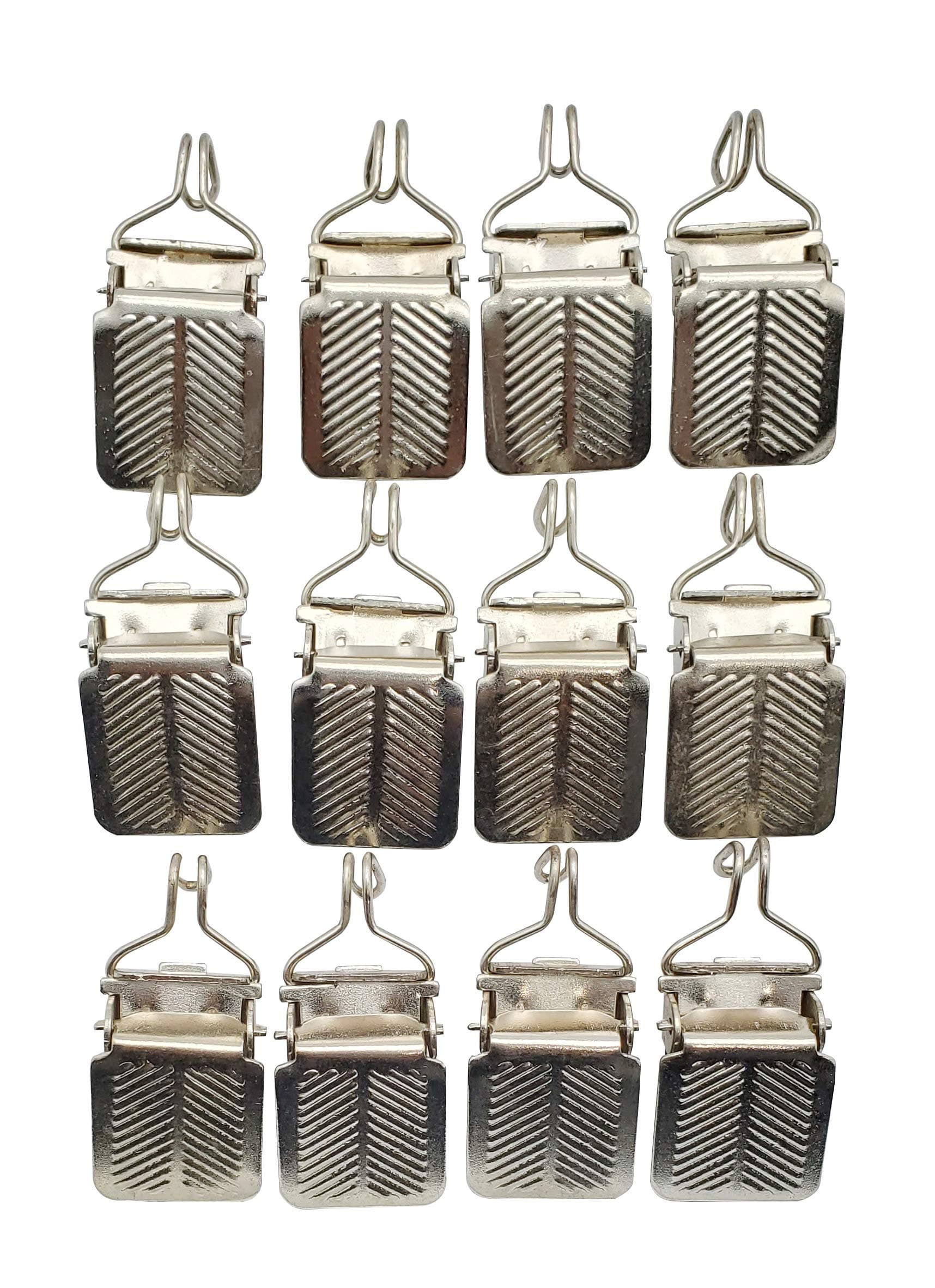 Small Hanging Clips (12 pcs) HOOK BASED for Towel, Shawls Tapestry small rug pieces and paintings by Wise Linkers