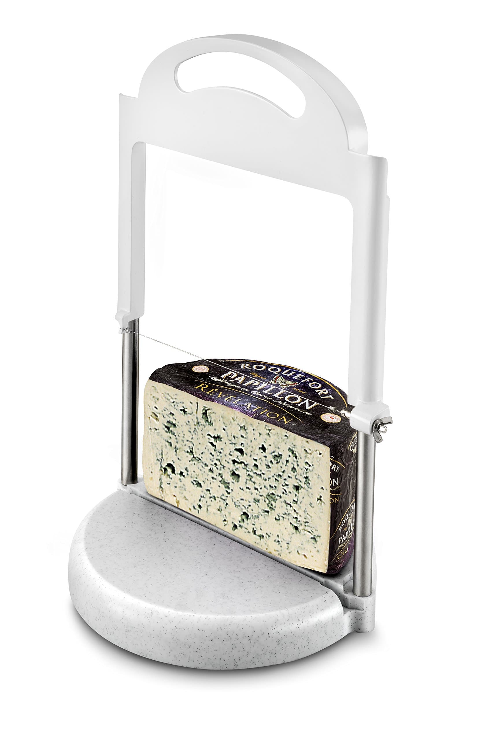 FISCHER BARGOIN Soft Cheese Cutter with Marble Tray