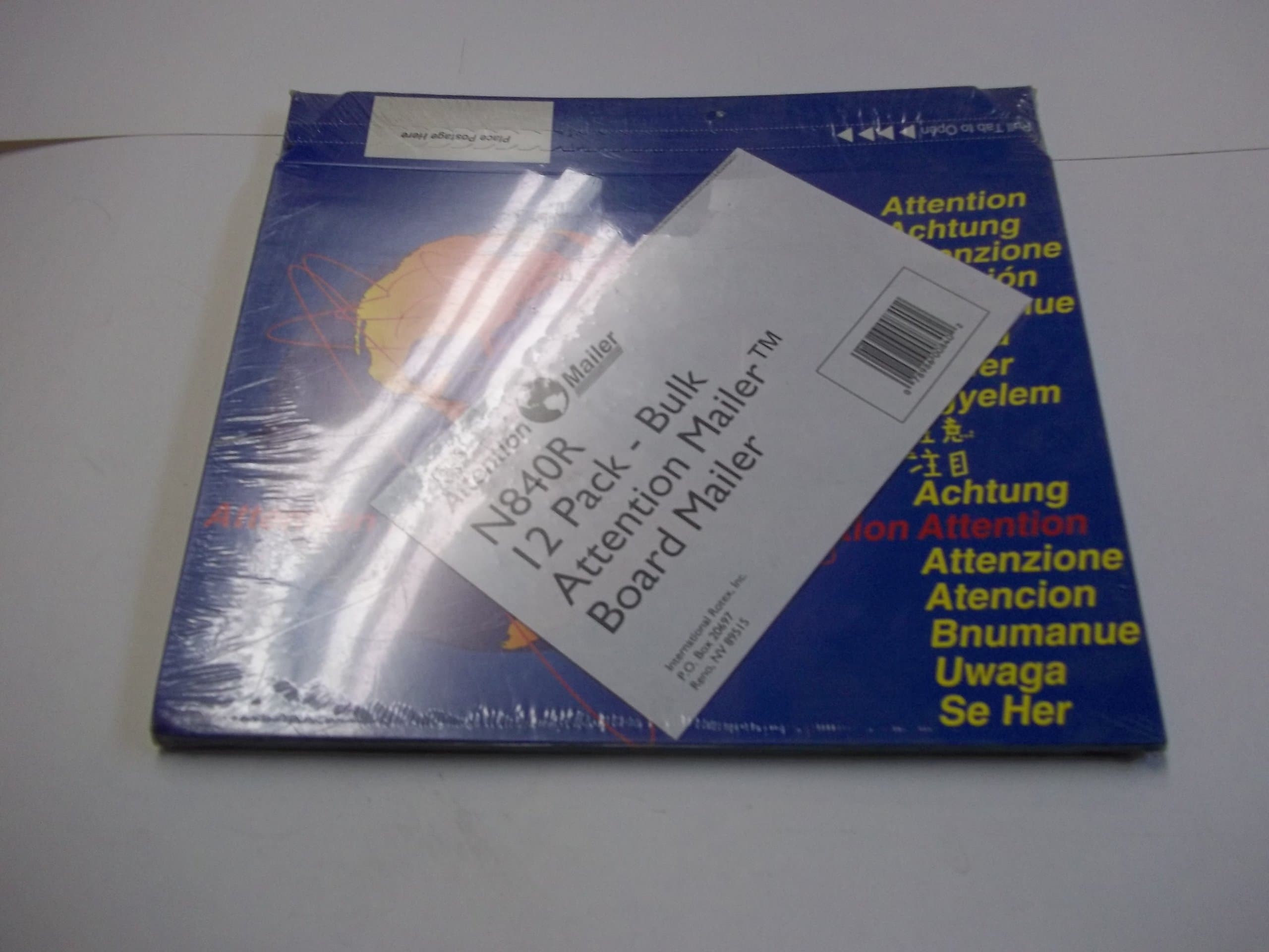 ROTEXAttention Mailer, N840R, Board Mailer, 12 Per Package, 13" x 9 1/2", Peal and Seal Flap