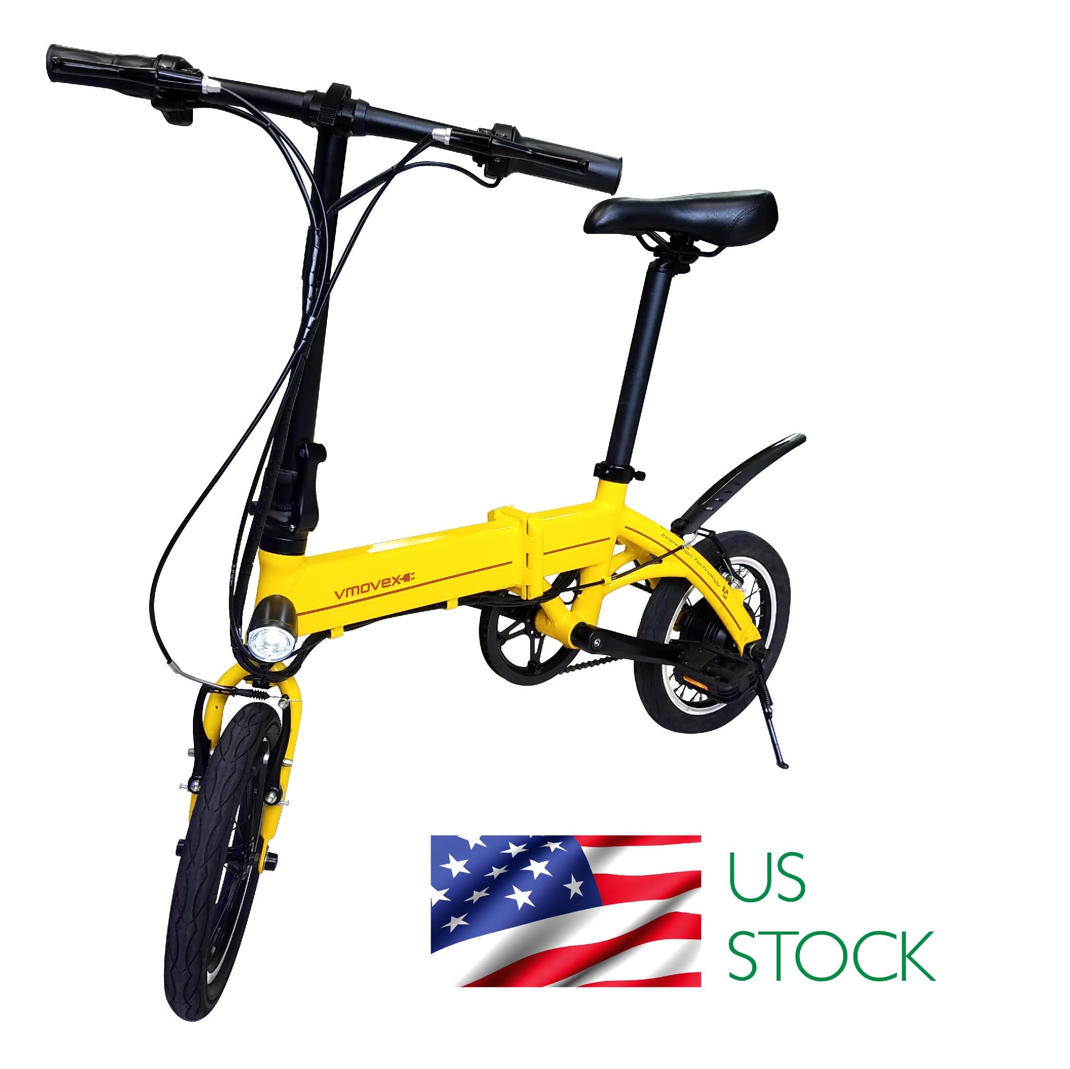 VM-14 Foldable Electric Bike with Pedals - Folding Large Bicycle - Powerful Moto