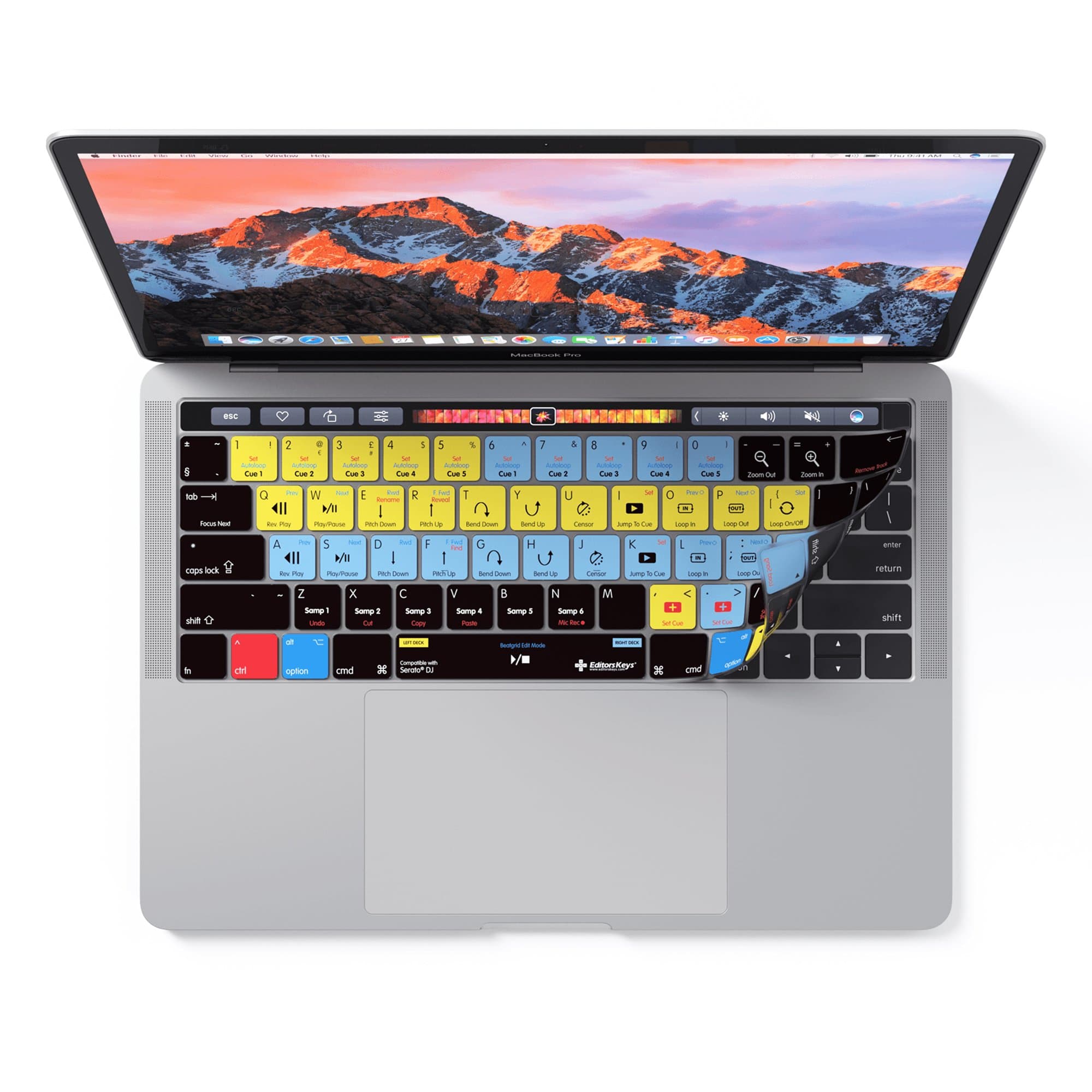 Serato DJ Keyboard Cover for Apple MacBook Pro with TouchBar - DJ Tools