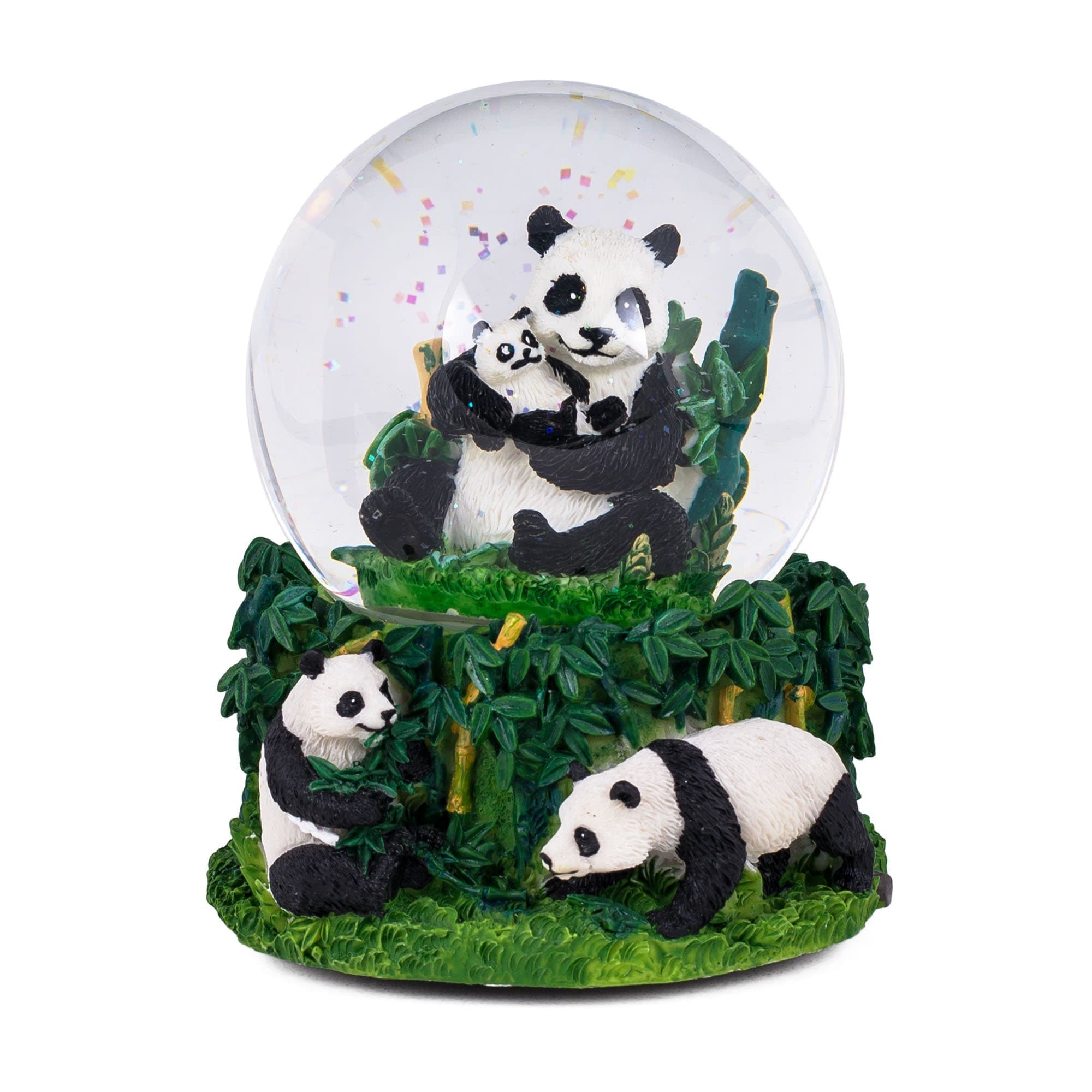 Cadon Panda Bear Bamboo Musical Snow Globe Water Ball
