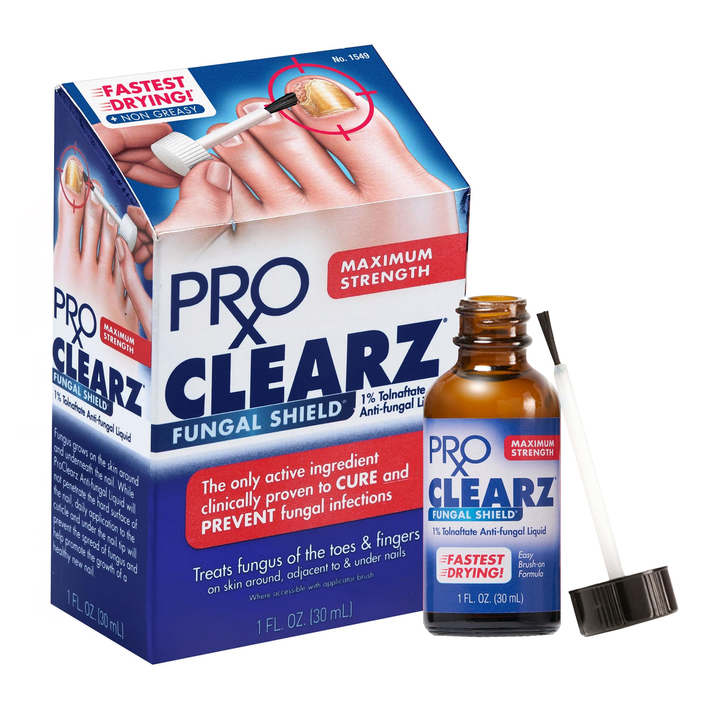 Fungal Shield Maximum Strength Brush-On Anti-Fungal Liquid, 1 Ounce Bottle (Pack of 2)