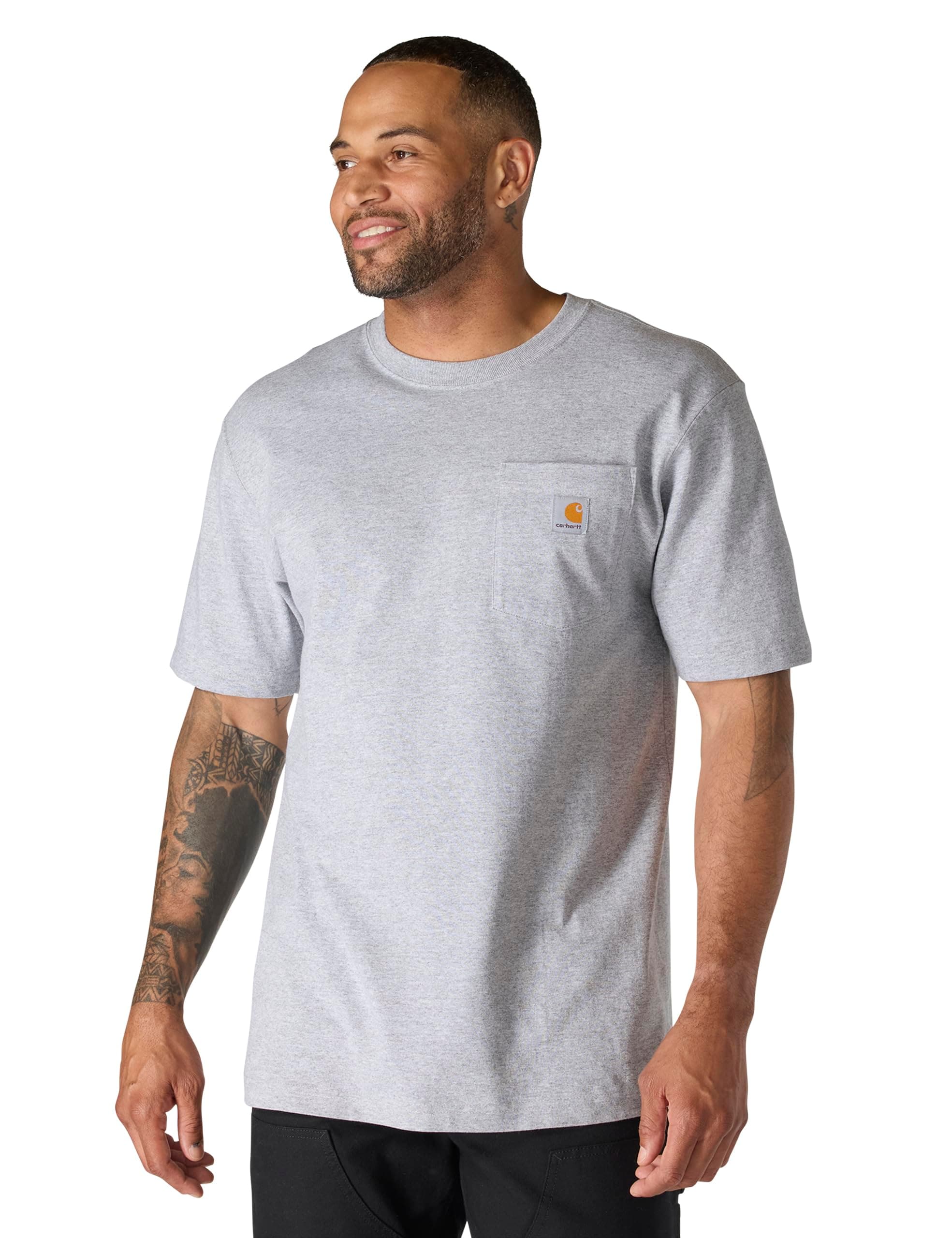 Men's Workwear Pocket Short-Sleeve T-Shirt Work Utility T-Shirt