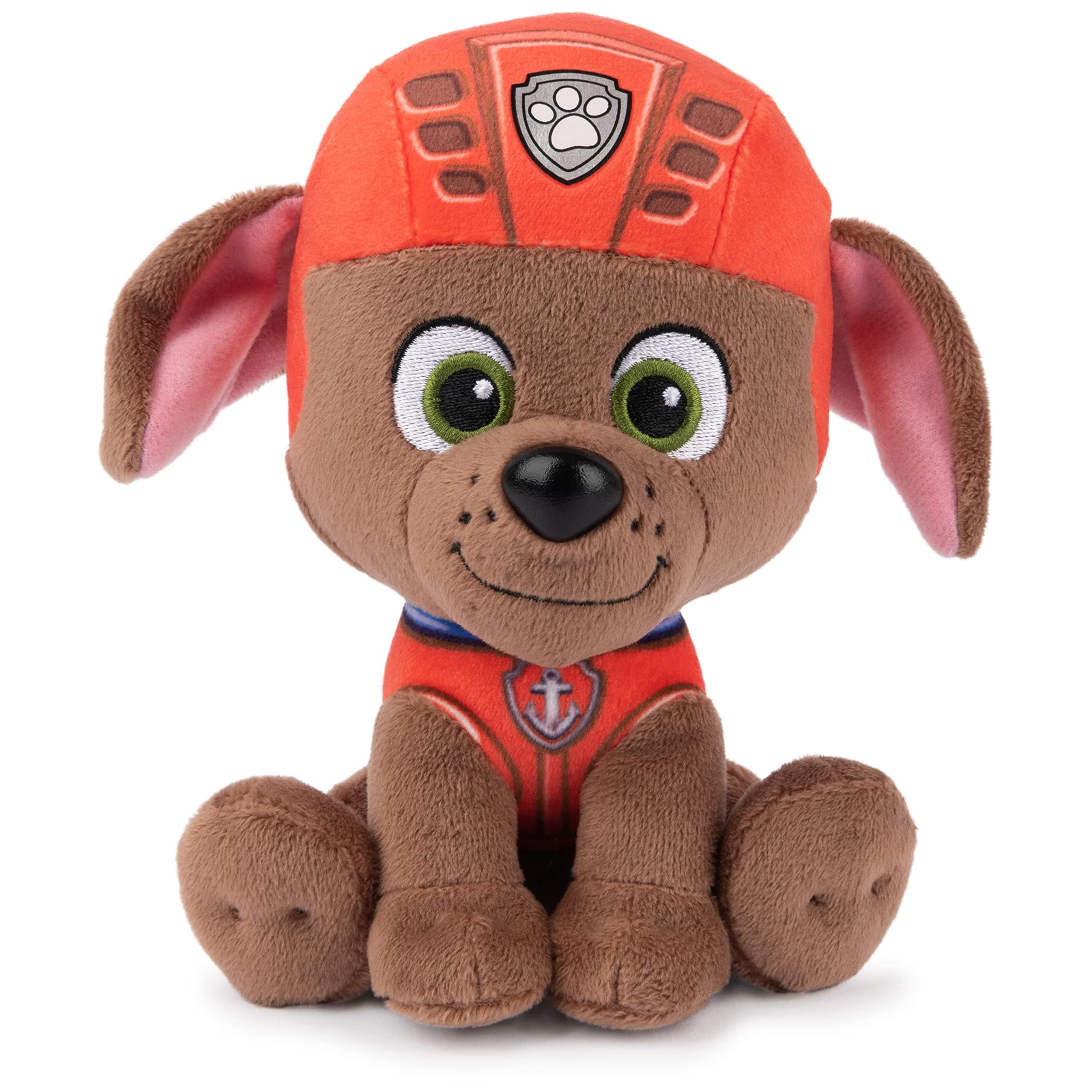 Official Paw Patrol Zuma in Signature Water Rescue Uniform Plush Toy Stuffed Toy from 1 Year Old 6" (Styles May Vary)