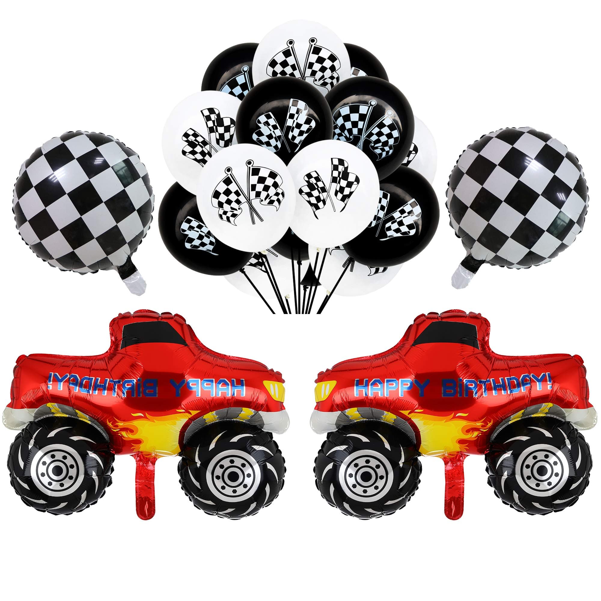 Monster Truck Mylar Foil Balloons