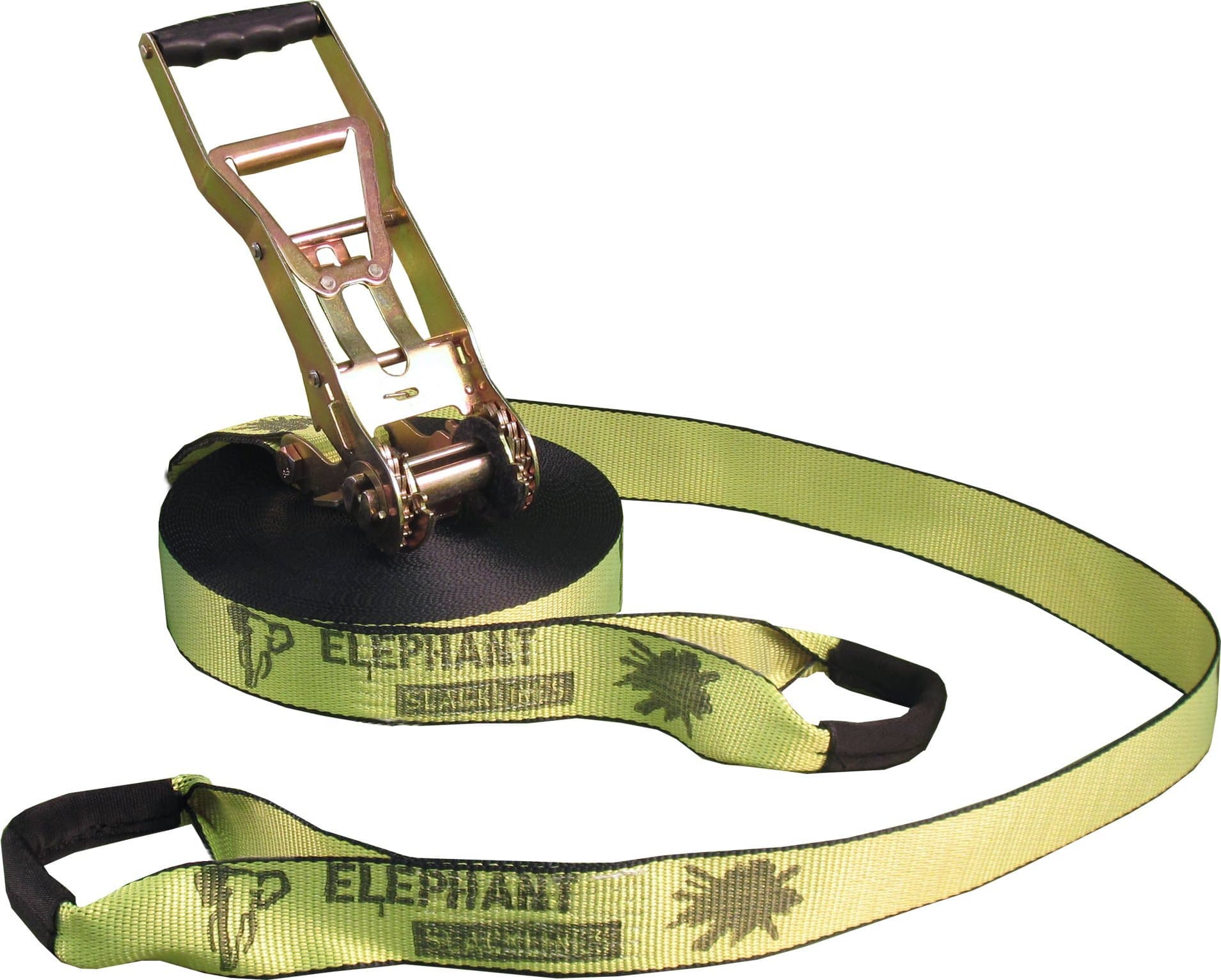 Elephant Slack Line Men's Flash Line Addict - Neon/Yellow, 25 m