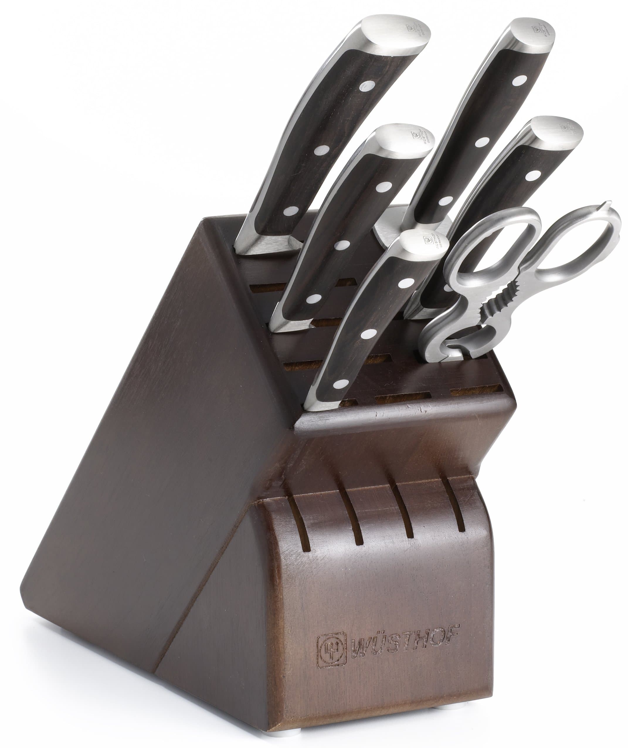 IKON Blackwood 7 Piece Knife Block Set
