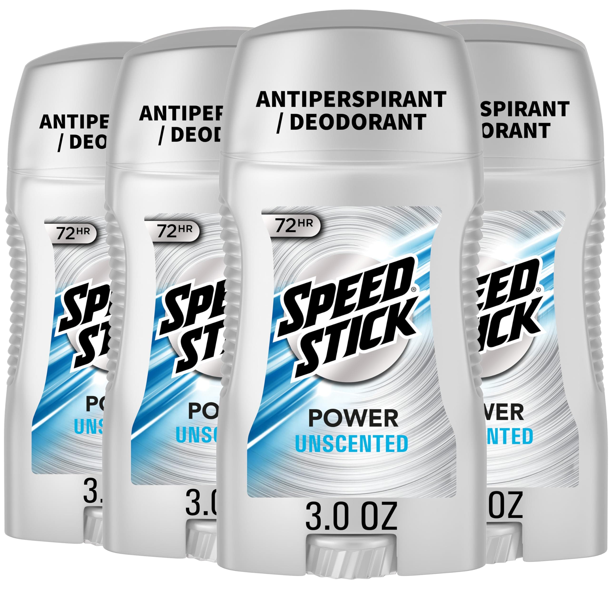 Men's Antiperspirant Deodorant, Unscented, 3 Ounce, 4 Pack