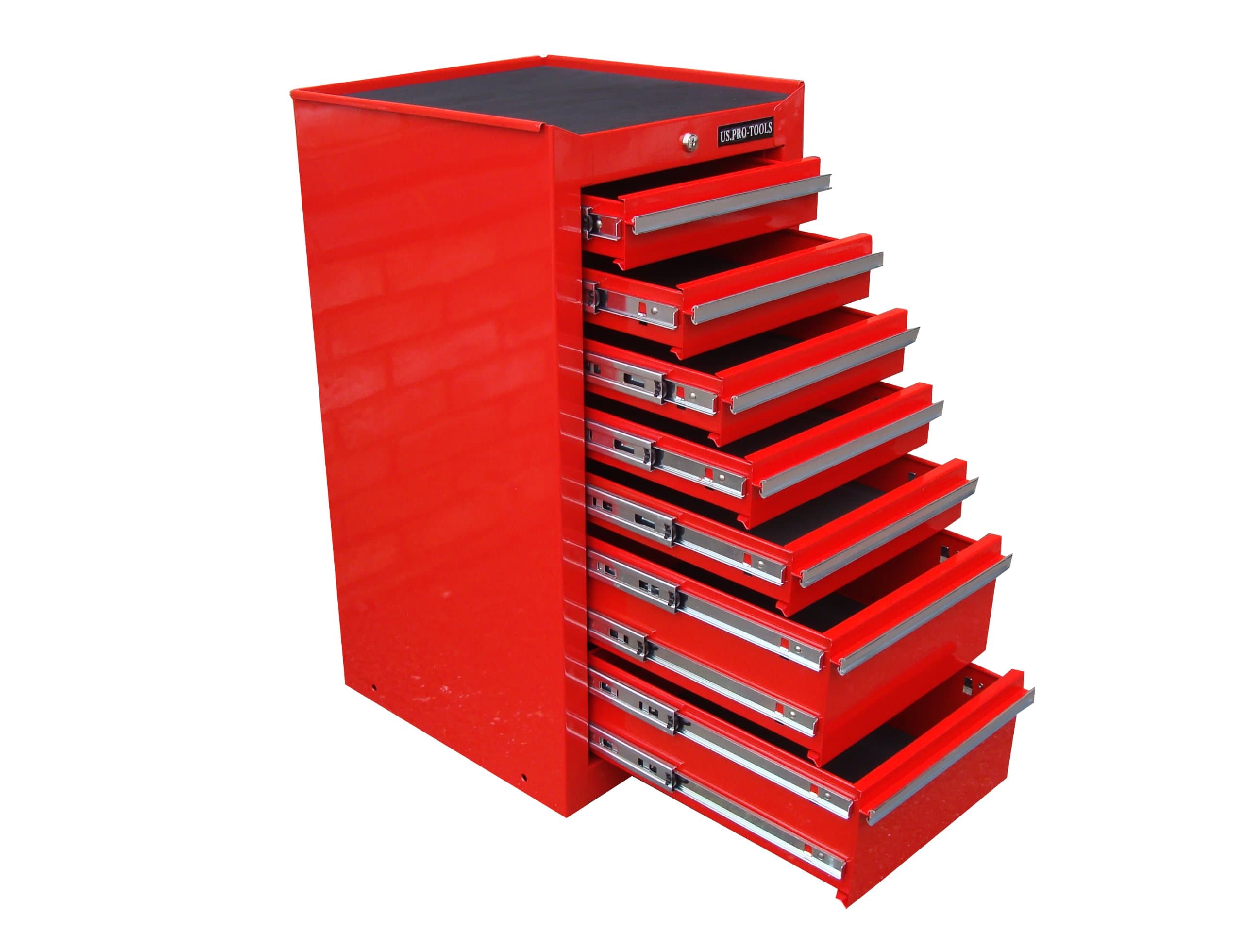 US PRO Tool Chest Cabinet Tool Box RED Side Cabinet Hang ON Locker