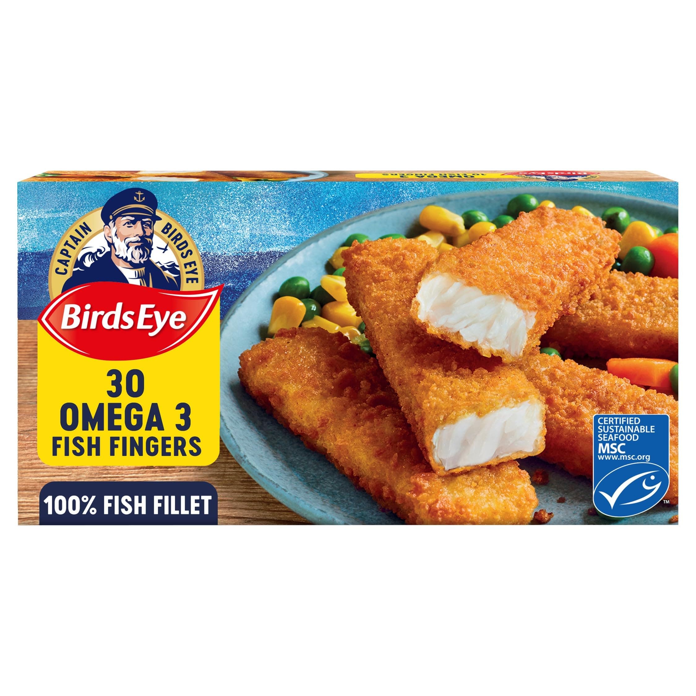 Birds Eye 30 Omega 3 Fish Fingers, 840g (Frozen)