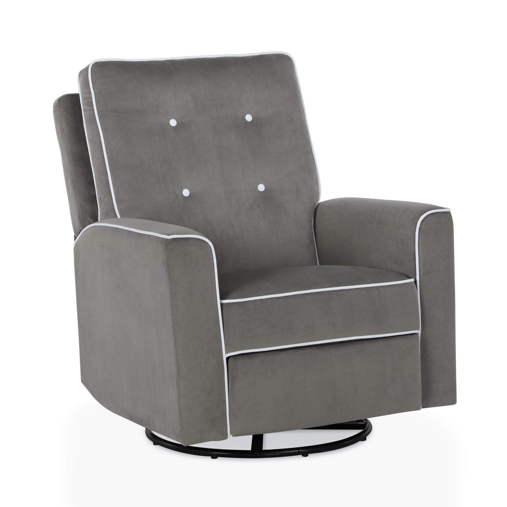 Baby Relax Cami Swivel Gliding Recliner, Gray