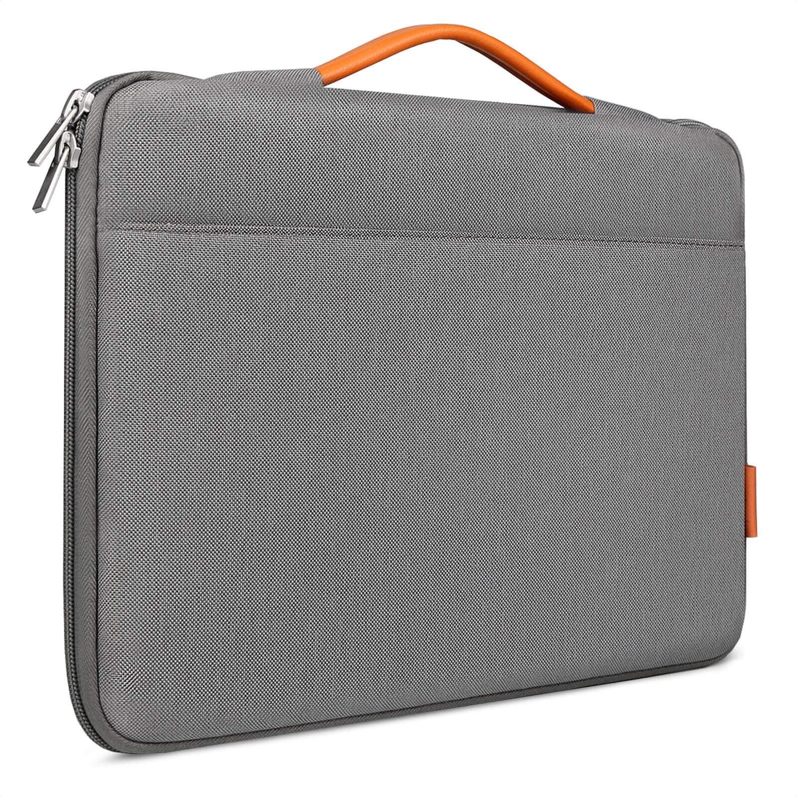 Inateck 13-13.3 Inch Laptop Sleeve Case Bag Briefcase Compatible with 13 Inch MacBook Air 2010-2020, MacBook Pro 13 2012-2019/2020, MacBook Air/MacBook Pro M1 2020, Surface Pro X/7/6/5/4/3 - Gray