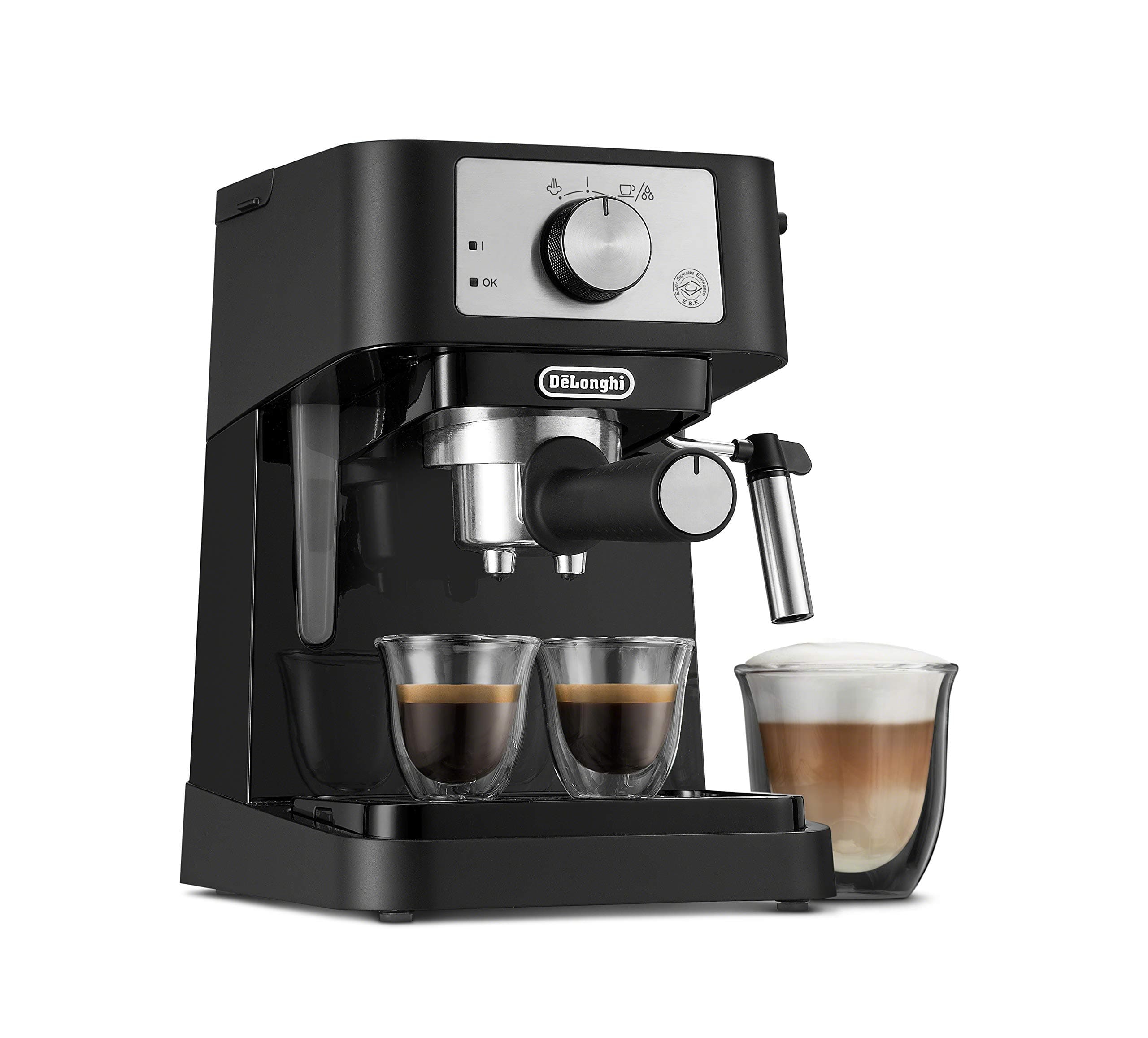 DeLonghi De'Longhi Stilosa Ec260Bk – Barista Type Coffee Maker For Espresso, Lungo And Cappuccino, Designed In Italy