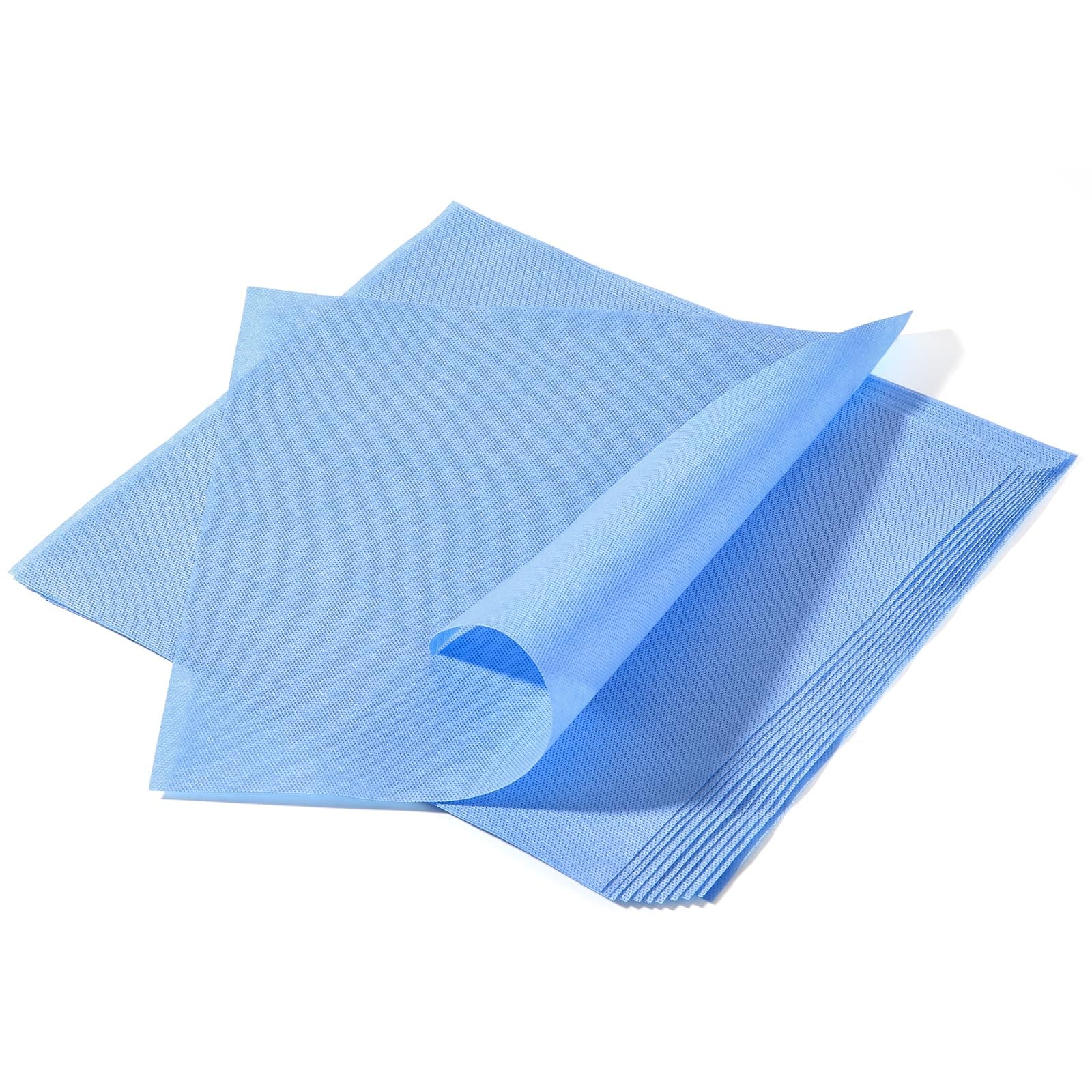 JMU Autoclave CSR Sterilization Wrap 12"x12" 50pcs SMMS Non-Woven,Sterilization with Steam & EO, 60g Blue Non-Sterile Pads