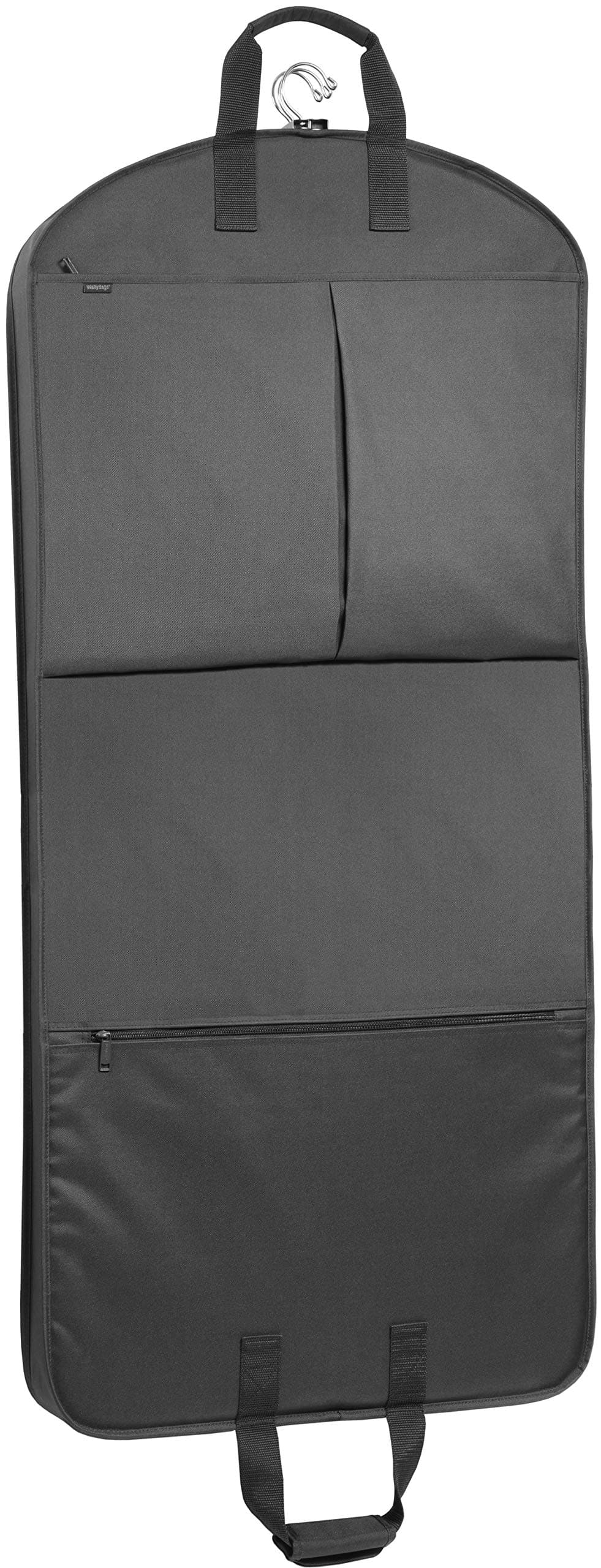 Wally BagsWallyBags® 52” Deluxe Travel Garment Bag with Two Pockets, Black, 52-inch, 52” Deluxe Travel Garment Bag with Two Pockets