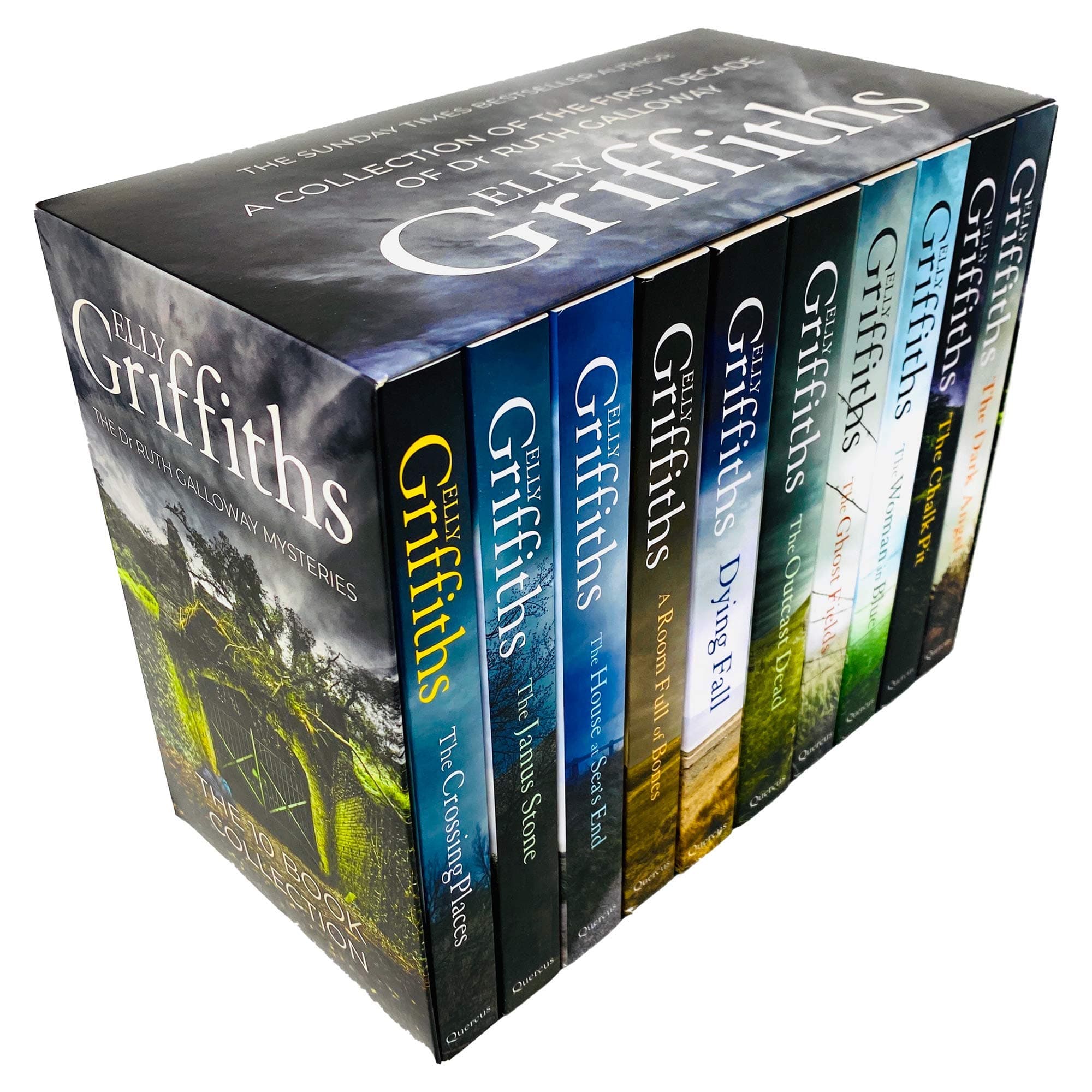 The Dr Ruth Galloway Mysteries 10 Books Box Set by Elly Griffiths (The Dark Angel, A Room Full of Bones, The Outcast Dead, The Janus Stone, The Ghost) Paperback