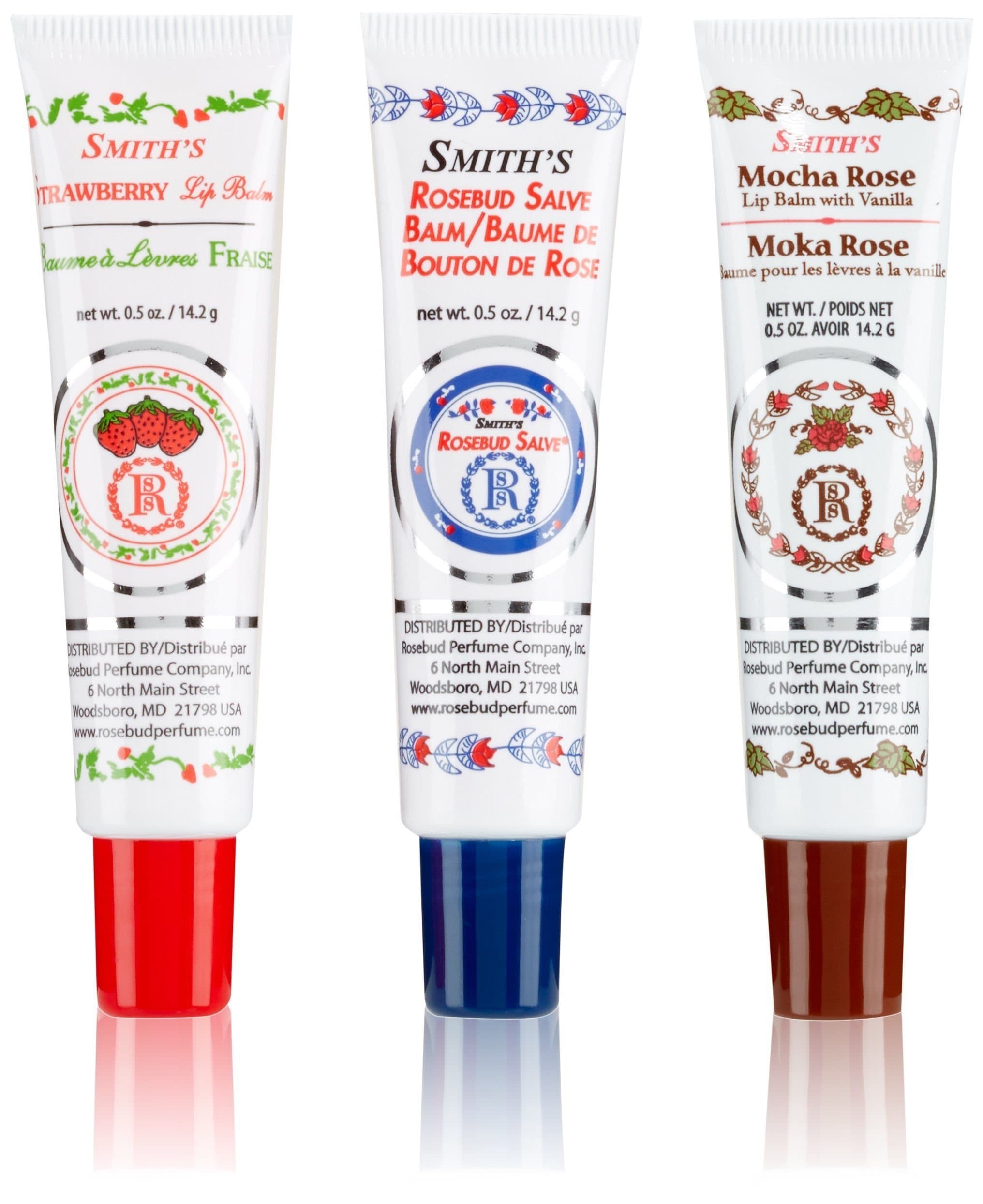 Smith's Rosebud Salve Medley of Lip Balm Tubes