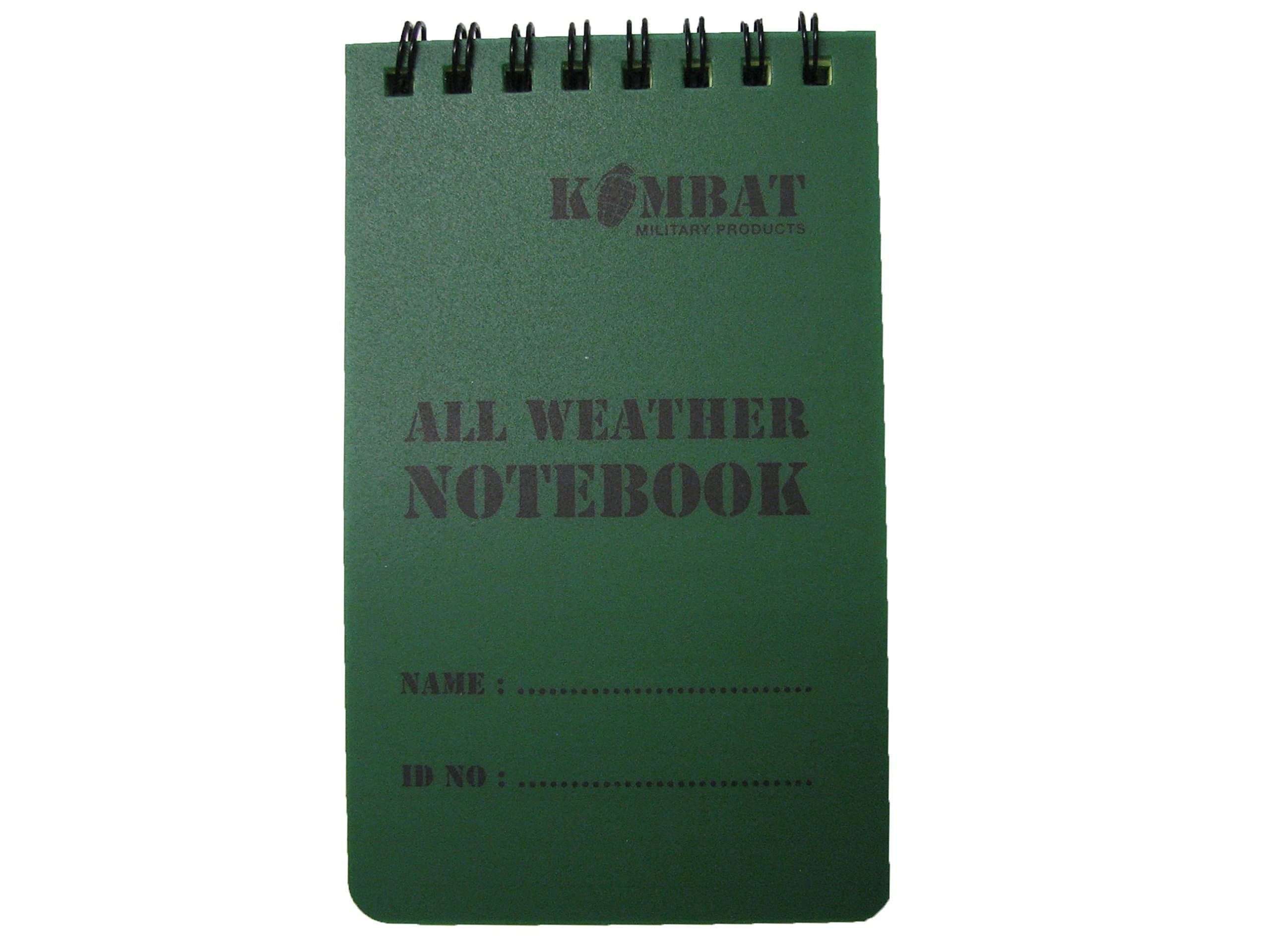 Kombat UK All Weather Waterproof 50 Page Military Mini Notebook