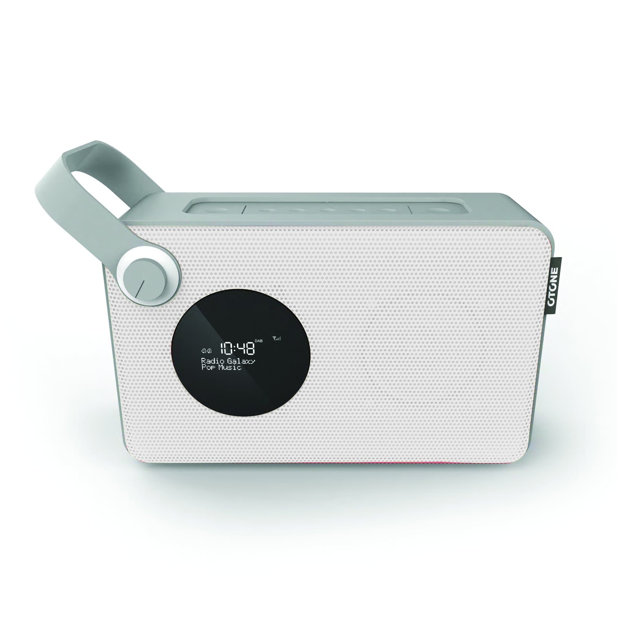 otone audio BluMotion Rechargeable Portable DAB Radio (White)