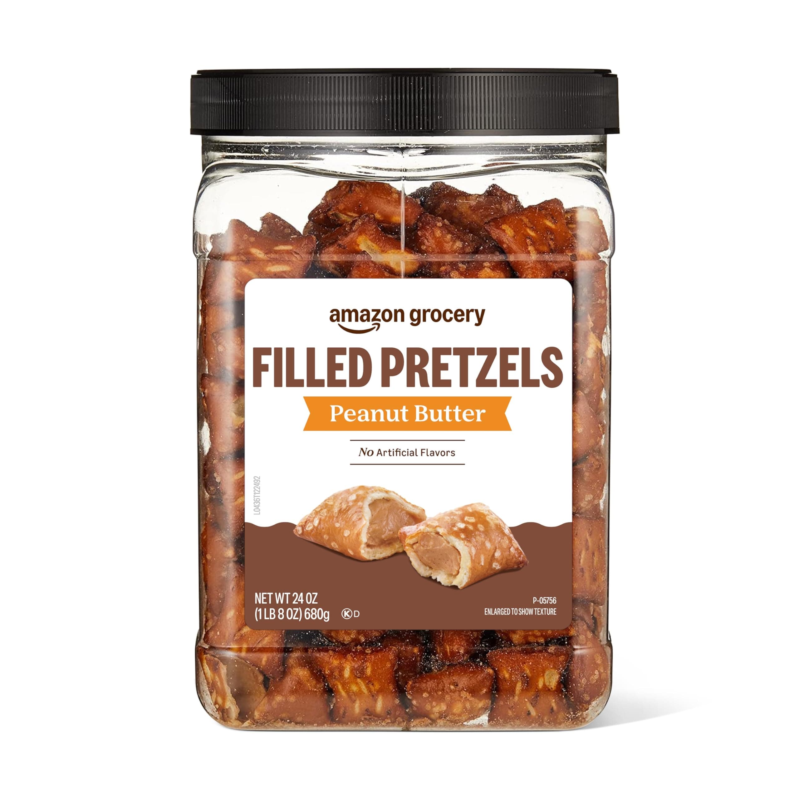 Amazon Fresh, Peanut Butter Filled Pretzels, 24 Oz