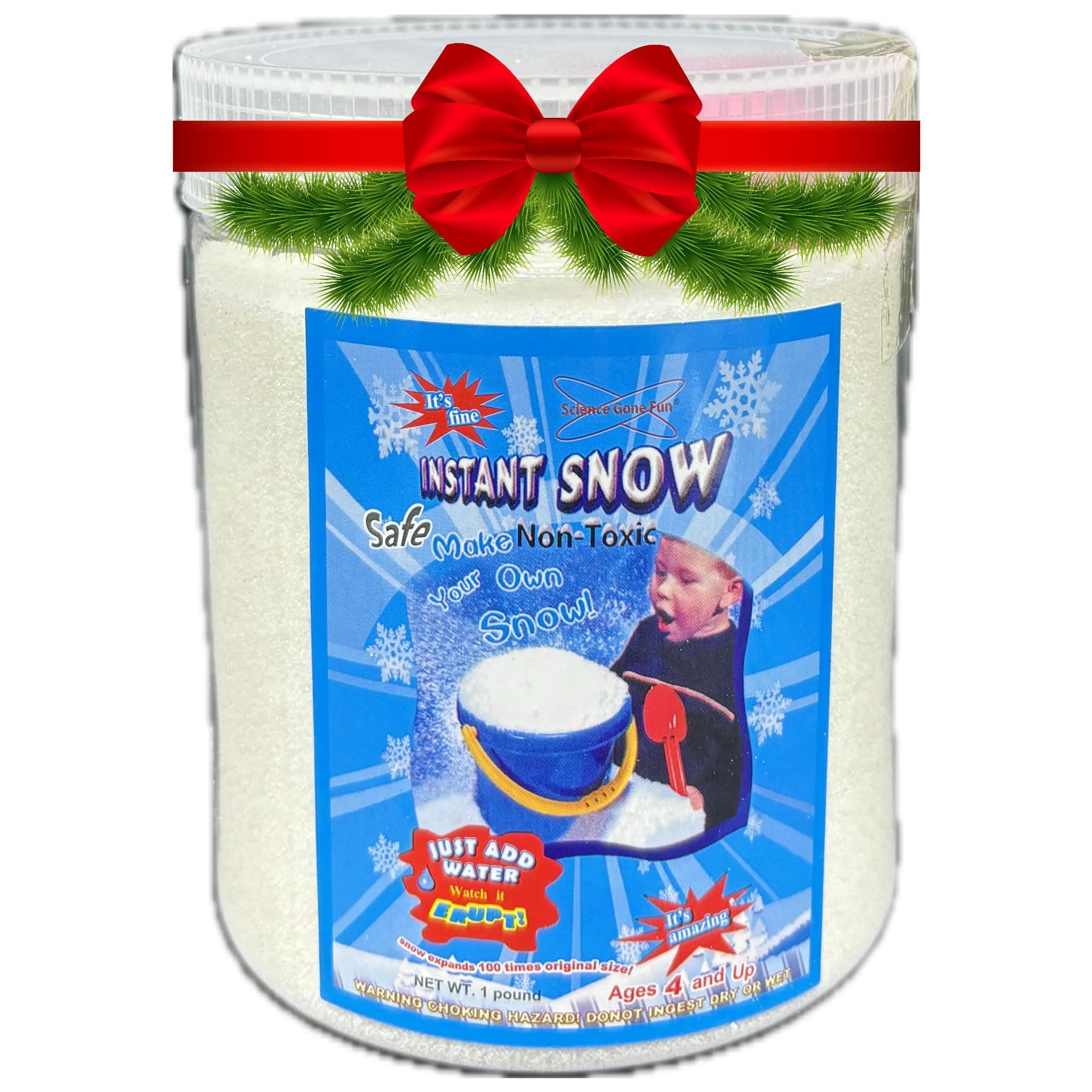 Make 8 Gallons of Fake Snow for Easy Winter Sensory Play