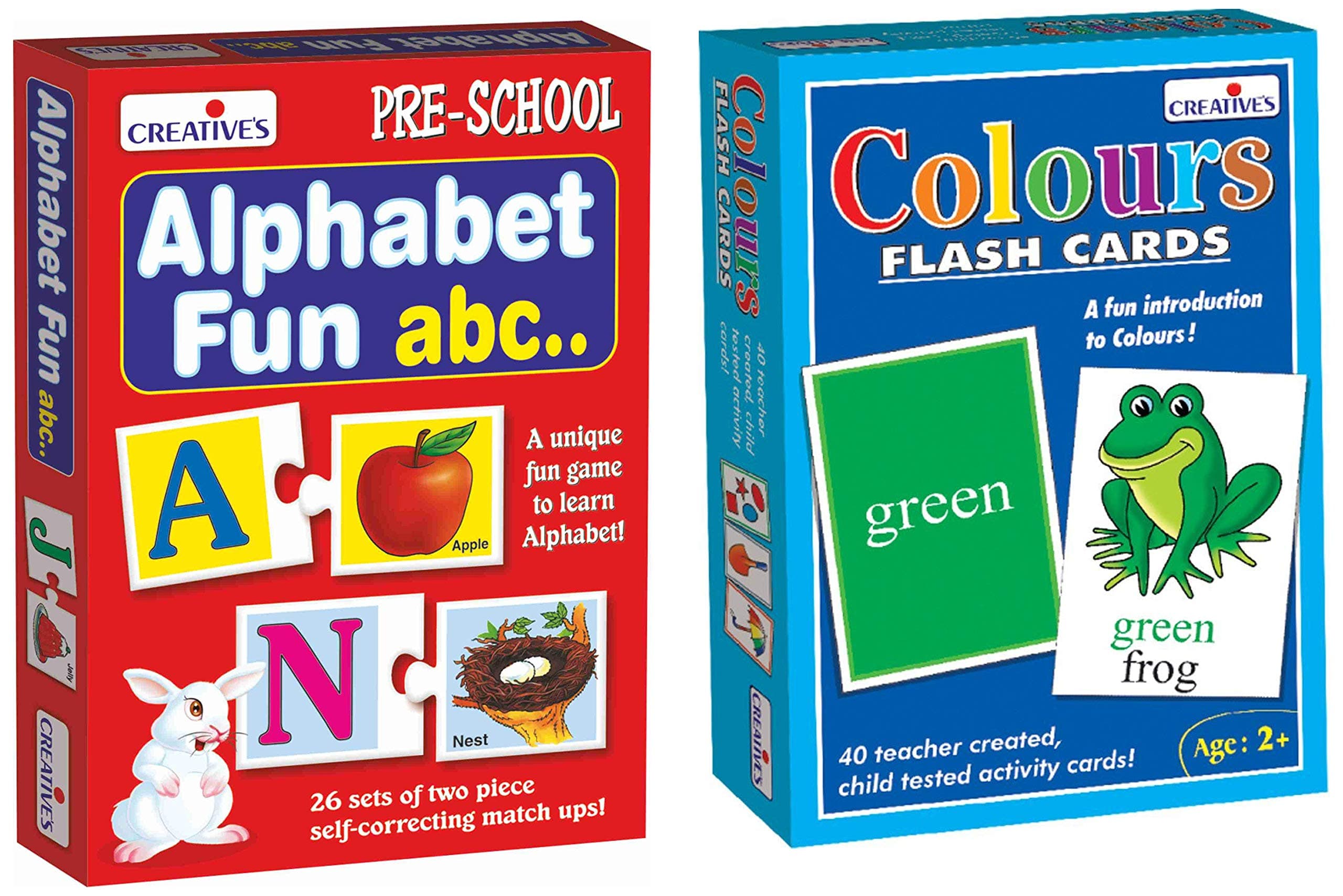 Creative Educational Aids P. Ltd. Alphabet Fun ABC & Creative Educational Aids 0522 Colour - Flash Cards Combo