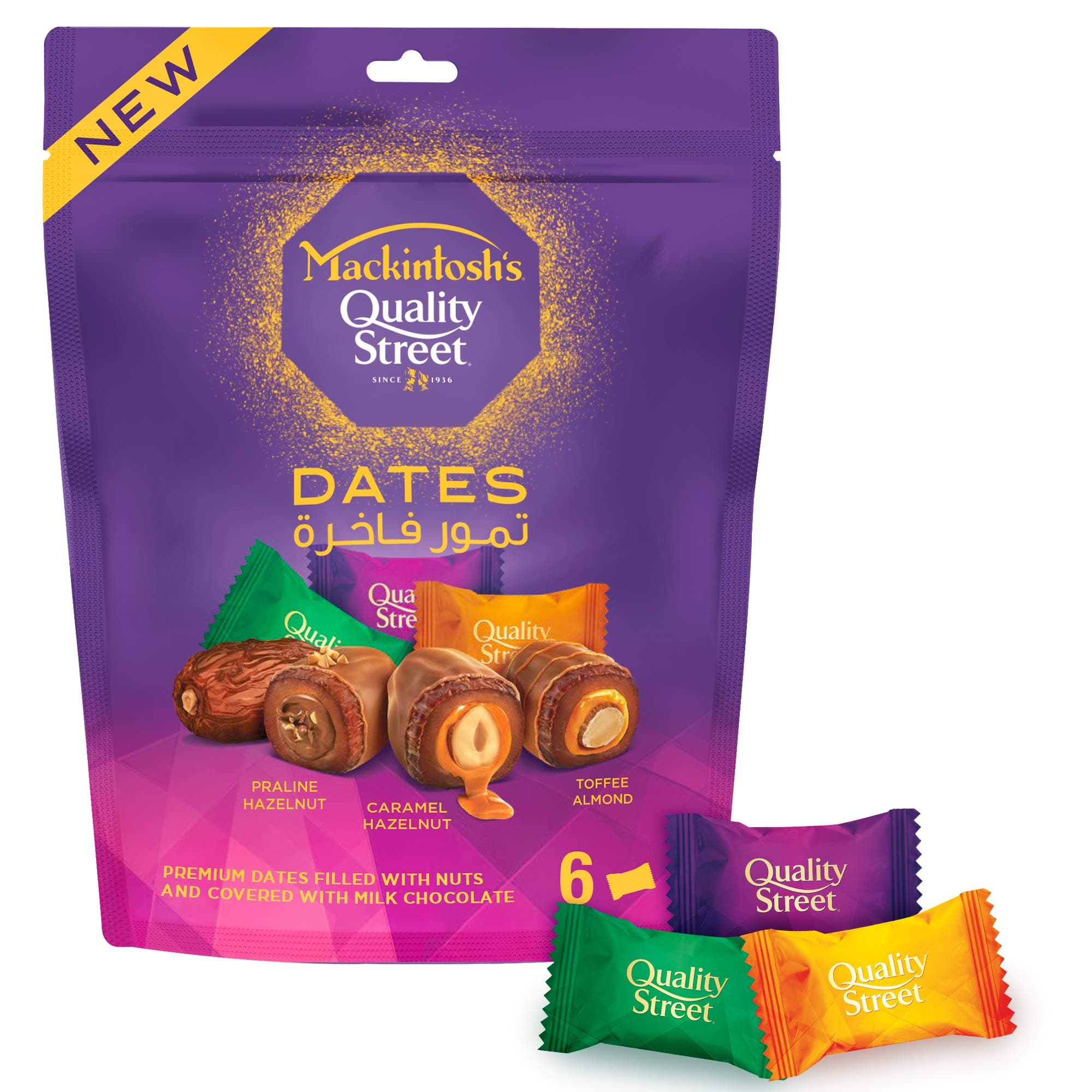 Quality Street Chocolate Dates Pouch 6 X 17G