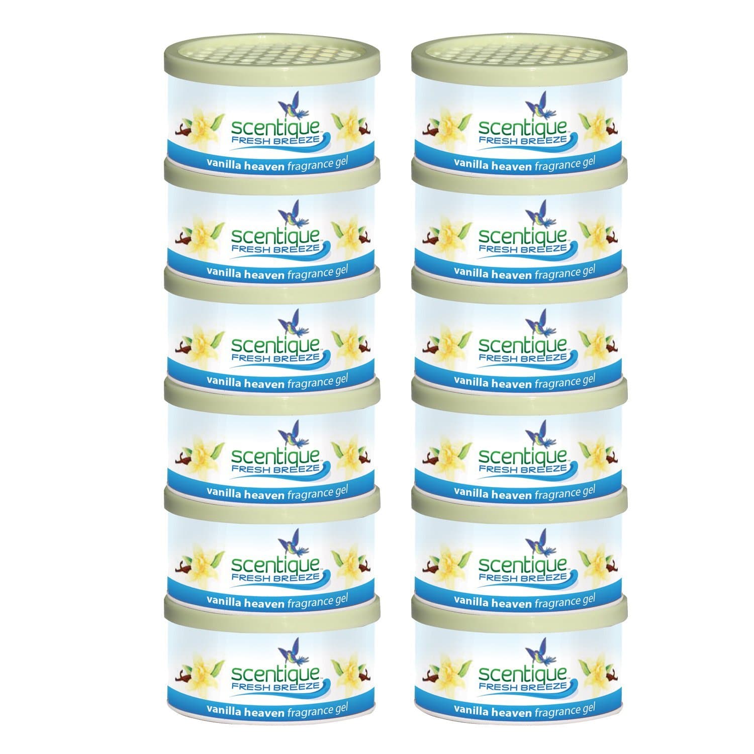 07872-12 Natural Gel Vanilla Air Freshener, 12 Pack