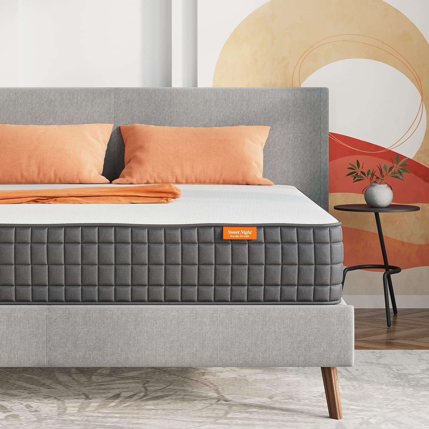 SweetnightQueen Mattress, 8 Inch Breeze Queen Size Mattress, Medium Firm Memory Foam Mattresses for Sleep Cool & Pressure Relief