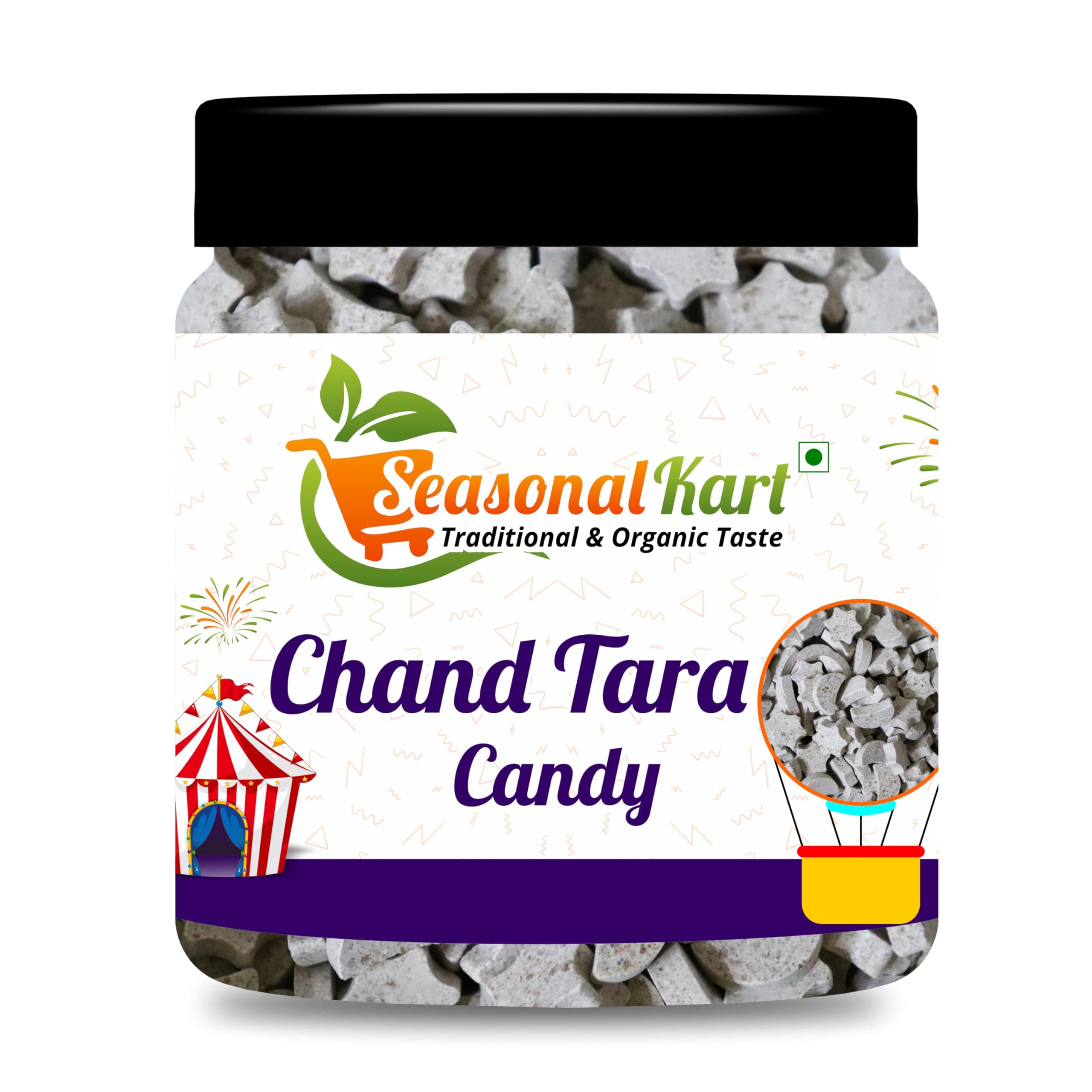 Chand Tara Candy Sweet & Sour Star And Moon Shaped Toffee For Kids (400 Gm)
