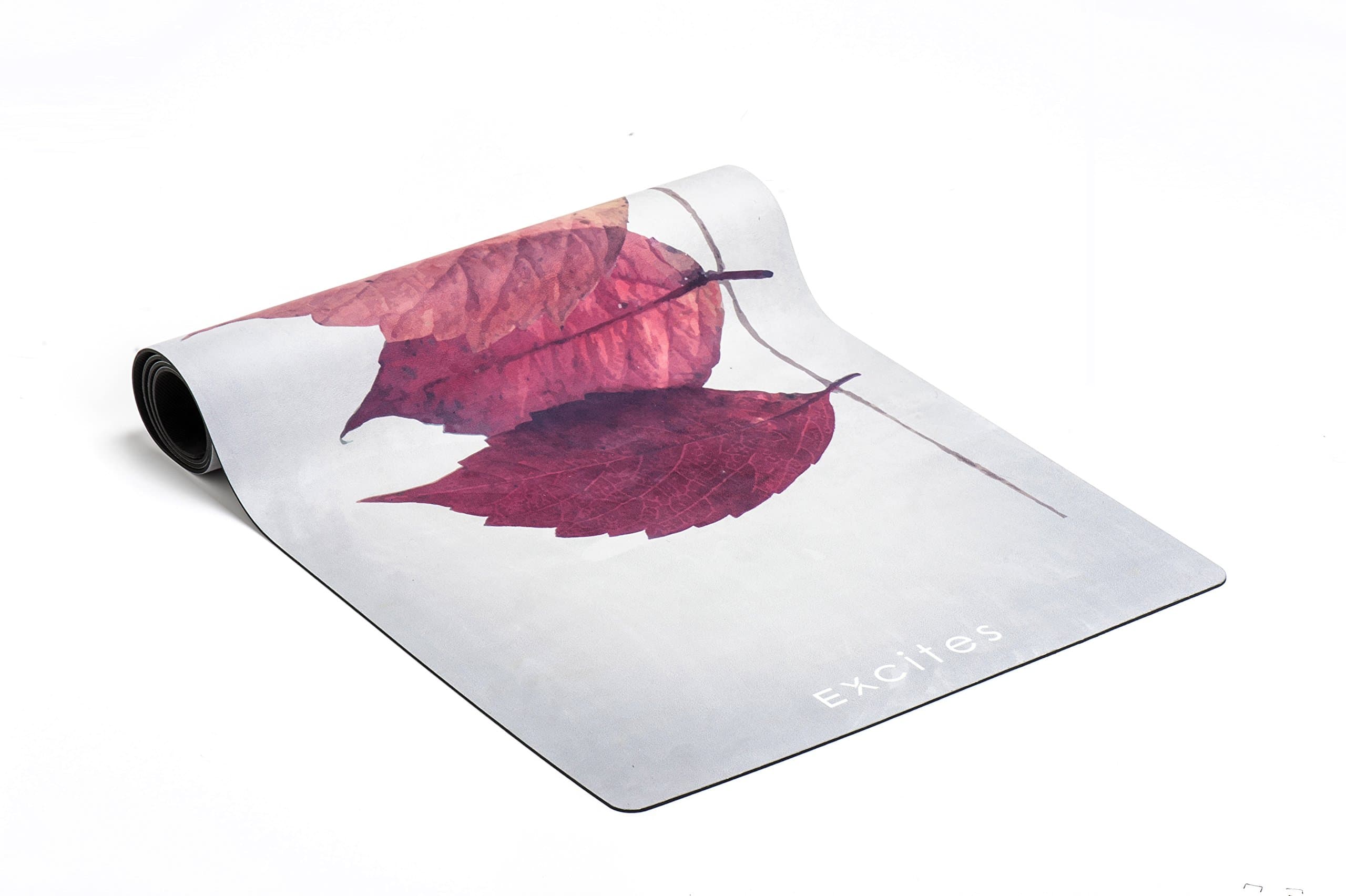 EXCITES The Serenity Yoga Mat, Non Slip, Non Toxic, Odorless Microfiber, Eco Friendly, Machine Washable,for All Yoga Kinds, Comes with a Yoga Bag and a Strap - Limited Design