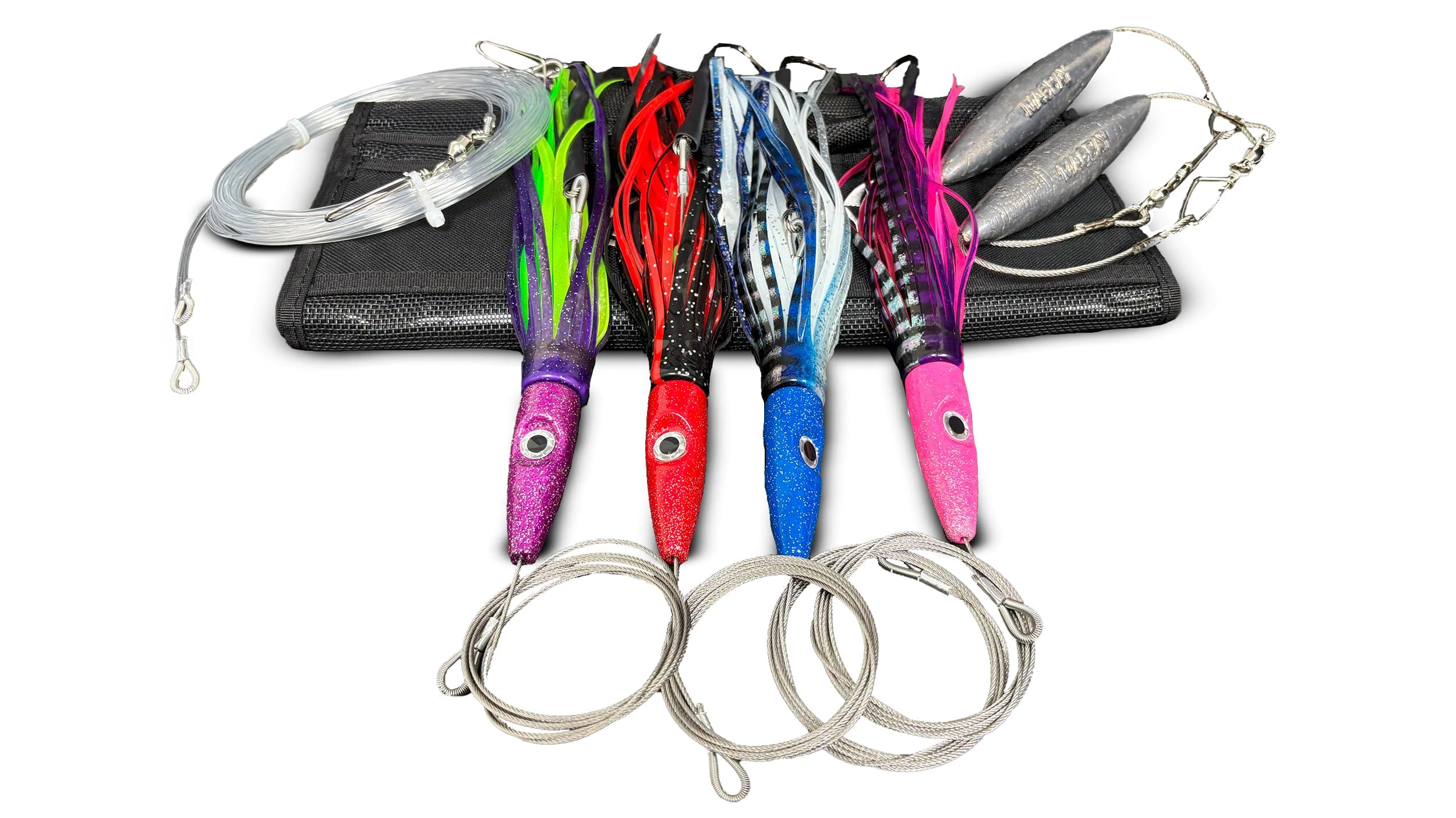 High Speed Wahoo Lures Tournament Plomerito Set - 4pcs, Made in USA