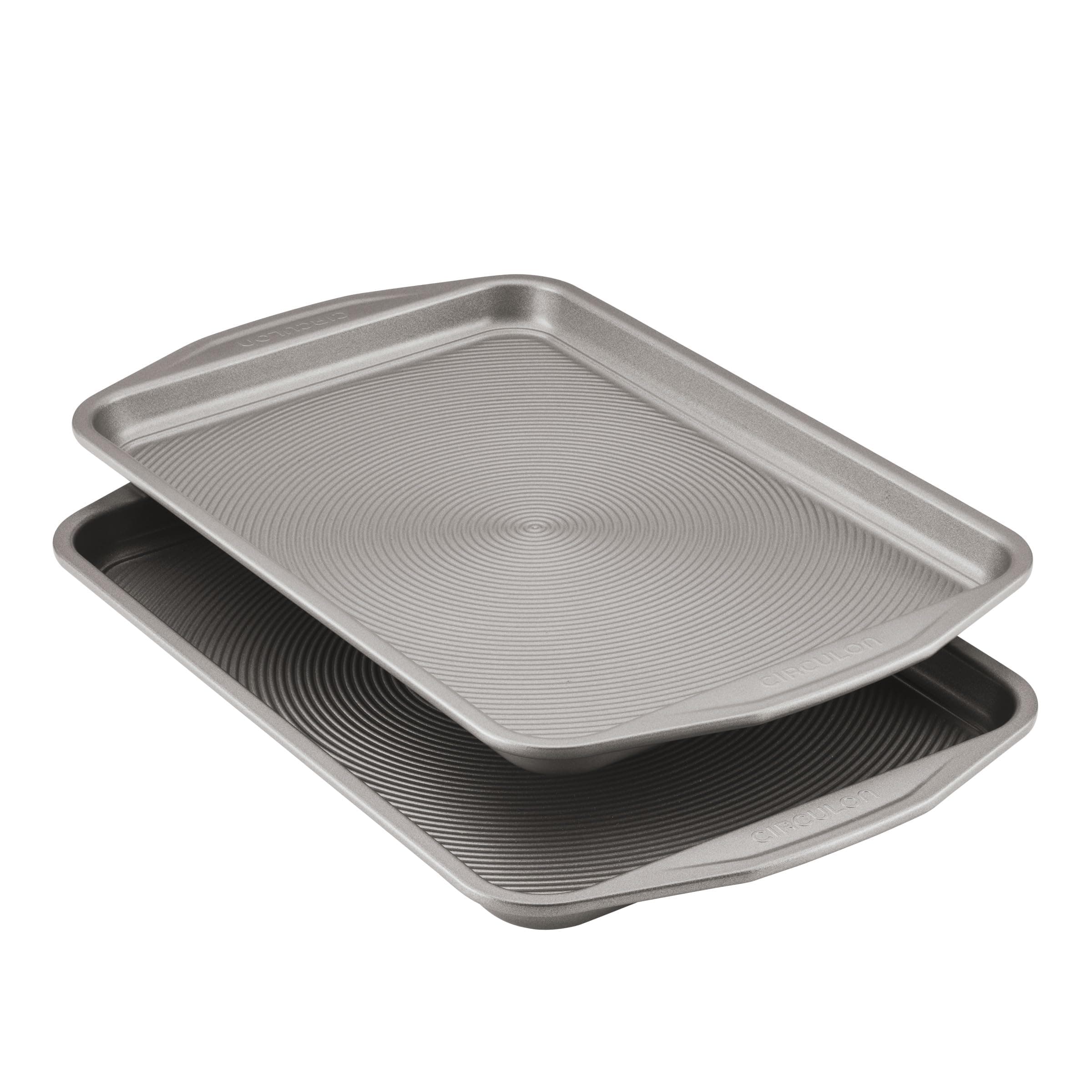 Nonstick Bakeware 2-Piece Baking Sheet, Bakeware Set, Gray
