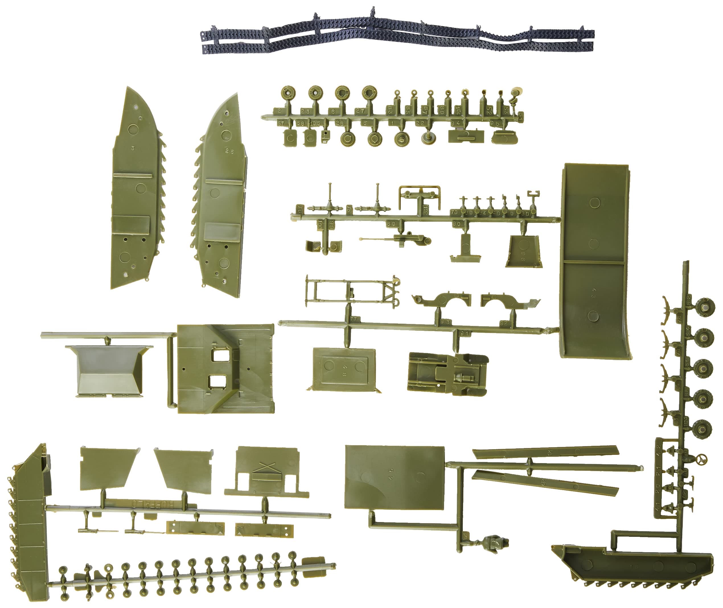 Airfix Model Tank - A02302V Buffalo Willys MB Jeep, Plastic Model Kits for Adults & Kids 8+, 1:76 Scale, Skill Level 2, WW2 Theme Military Models, World War 2 Tanks