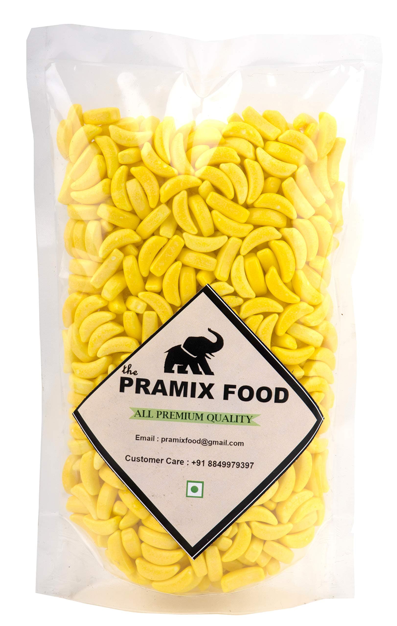 Pramix Yellow Banana Candy for Eating as Mouth Freshner, 250g