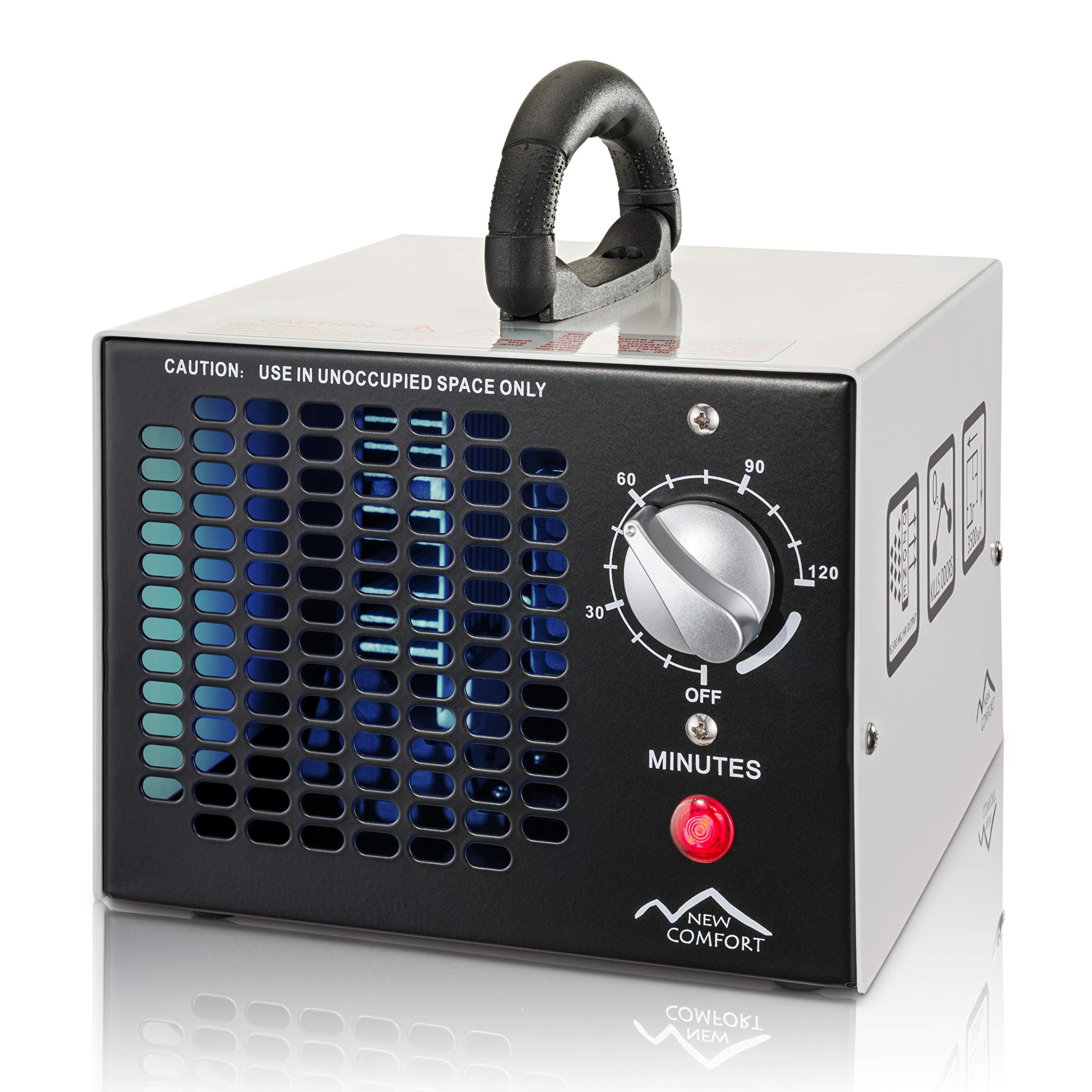 White Commercial 8,500mg/hr O3 Ozone Generator Air Purifier