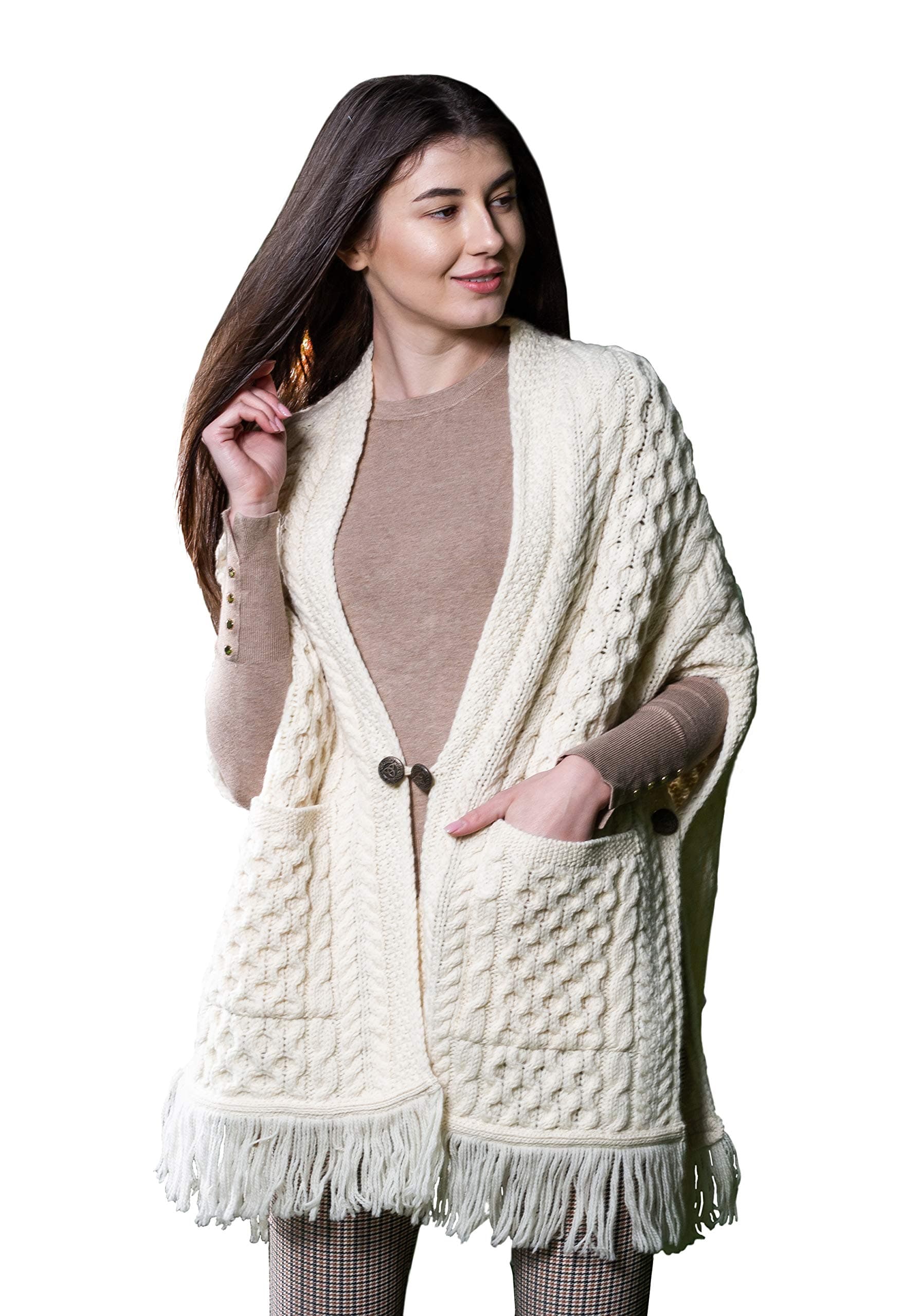 Pockets Shawl Cardigan