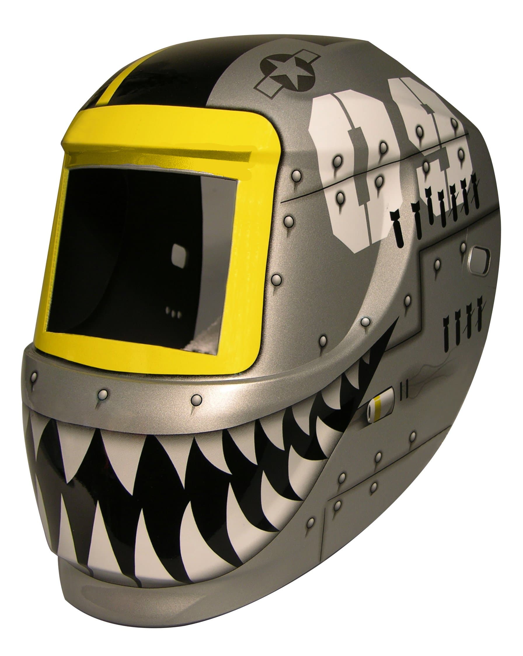 ArcOne 3-0171 Carrera Welding Helmet for 2000T, 1000F, 2500V, 4500V, 5000V, 5500V, 6000V, IDF48 Filters, Fighting Tiger