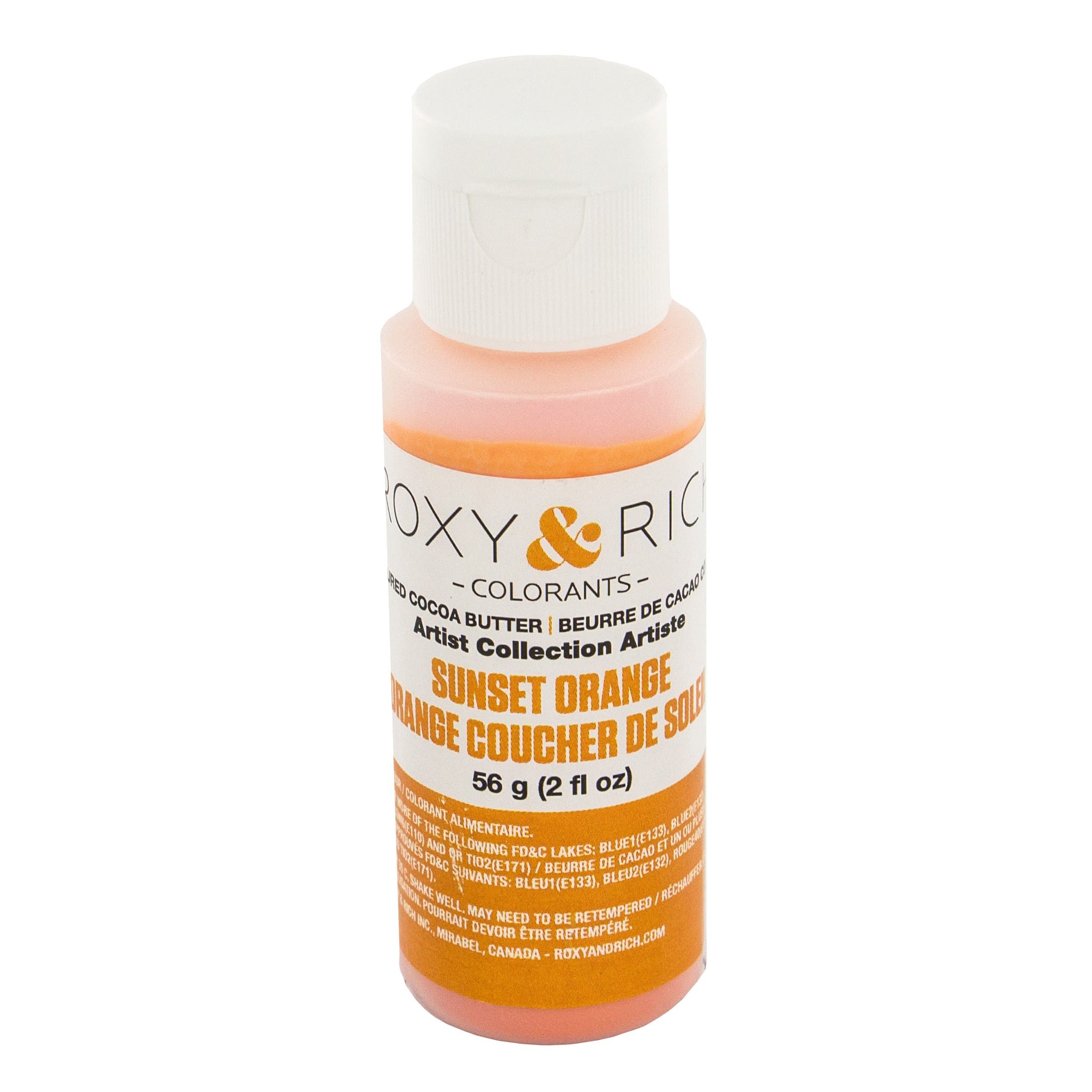Roxy & Rich Artist Collection Cocoa Butter, 56 Grams Sunset Orange