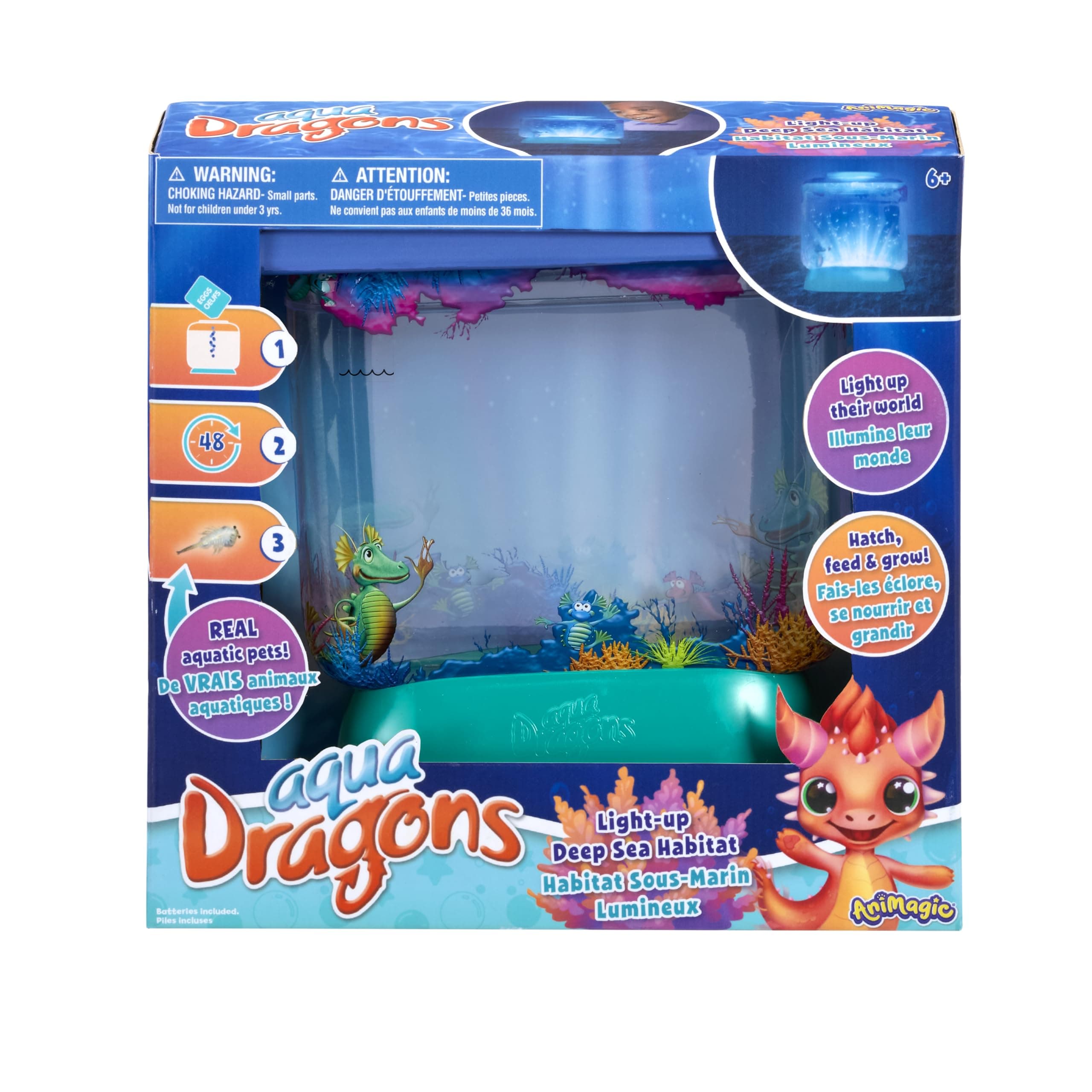 Animagic Aqua Dragons Light-Up Deep Sea Habitat, Ages 6 and Up