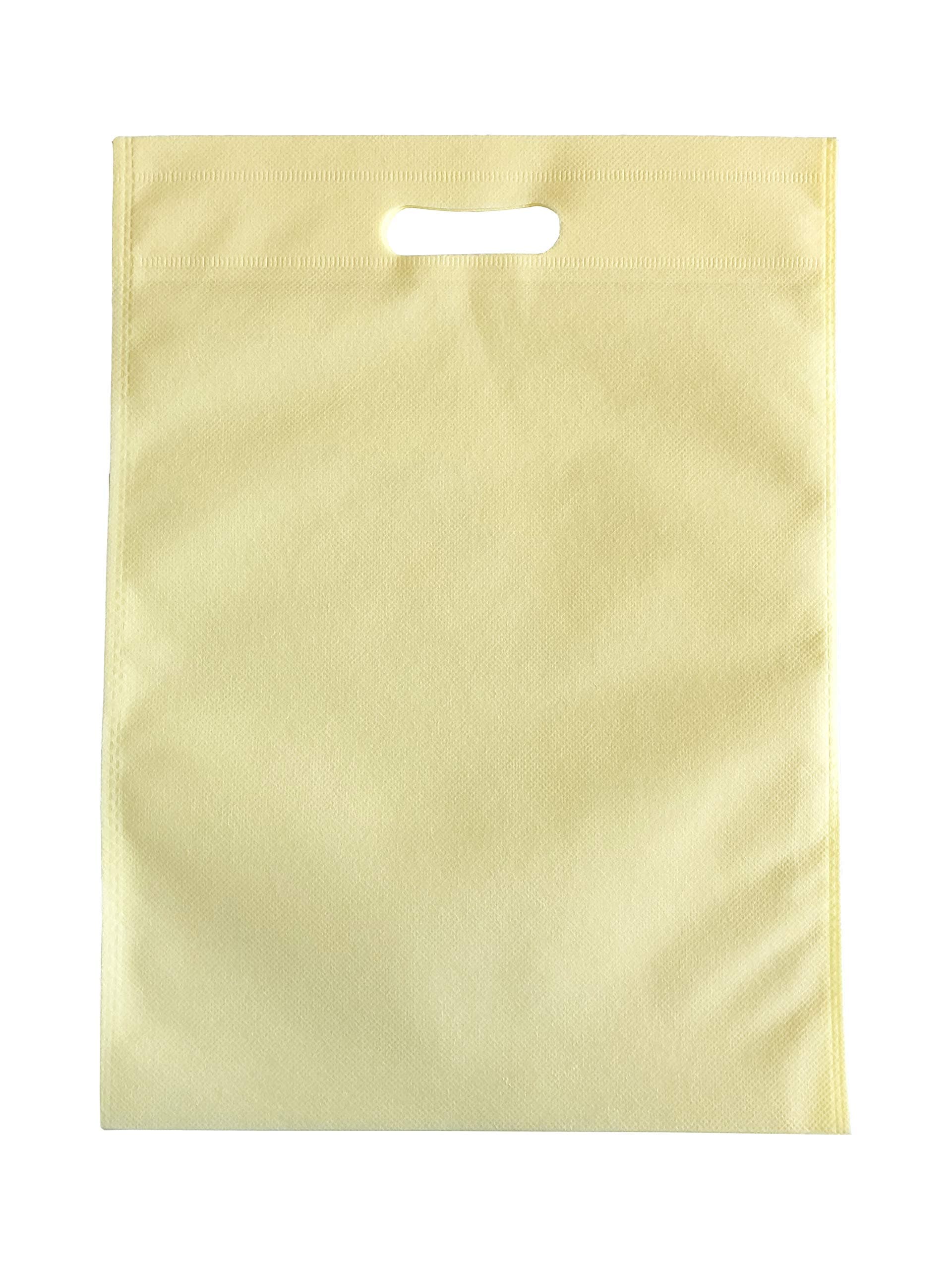 100 Ivory Non woven bags 30 cm x 40 cm Reusable - Ivory colour