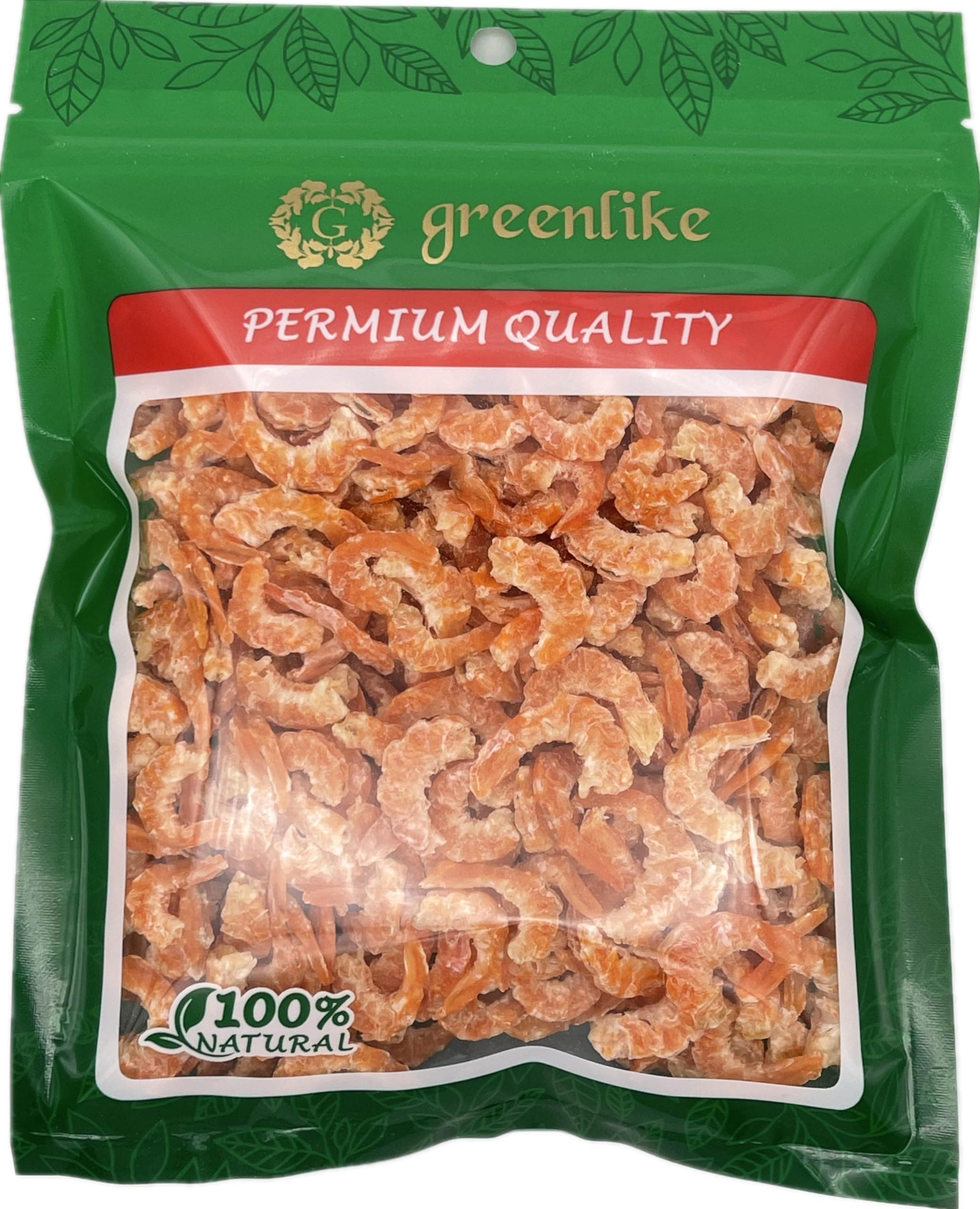 Greenlike Dried Shrimp Dried Louisiana Shrimp USA Dried Shrimp Large 美国虾米 (Large 4oz)